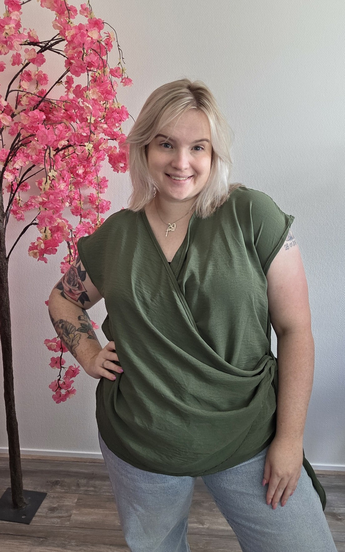 Wrap Tee (In 4 kleuren)