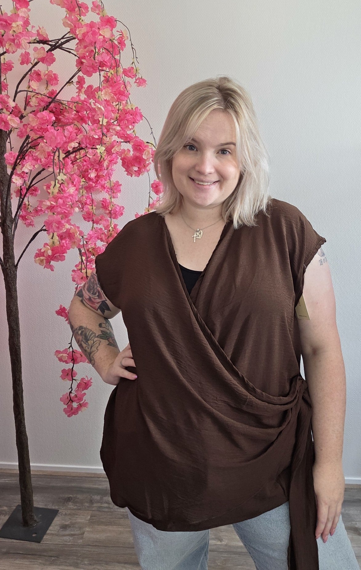 Wrap Tee (In 4 kleuren)