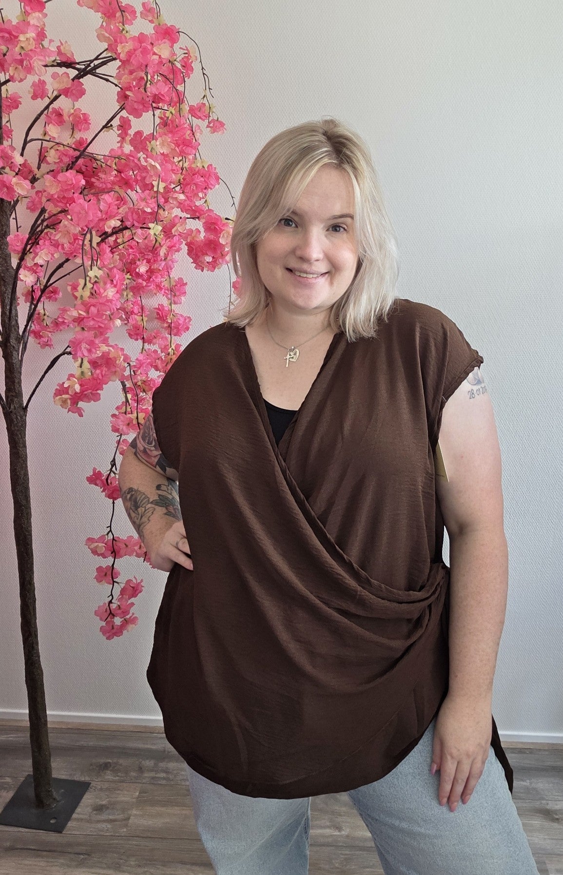 Wrap Tee (In 4 kleuren)