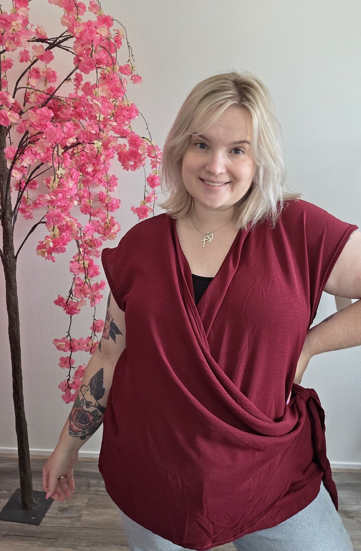 Wrap Tee (In 4 kleuren)