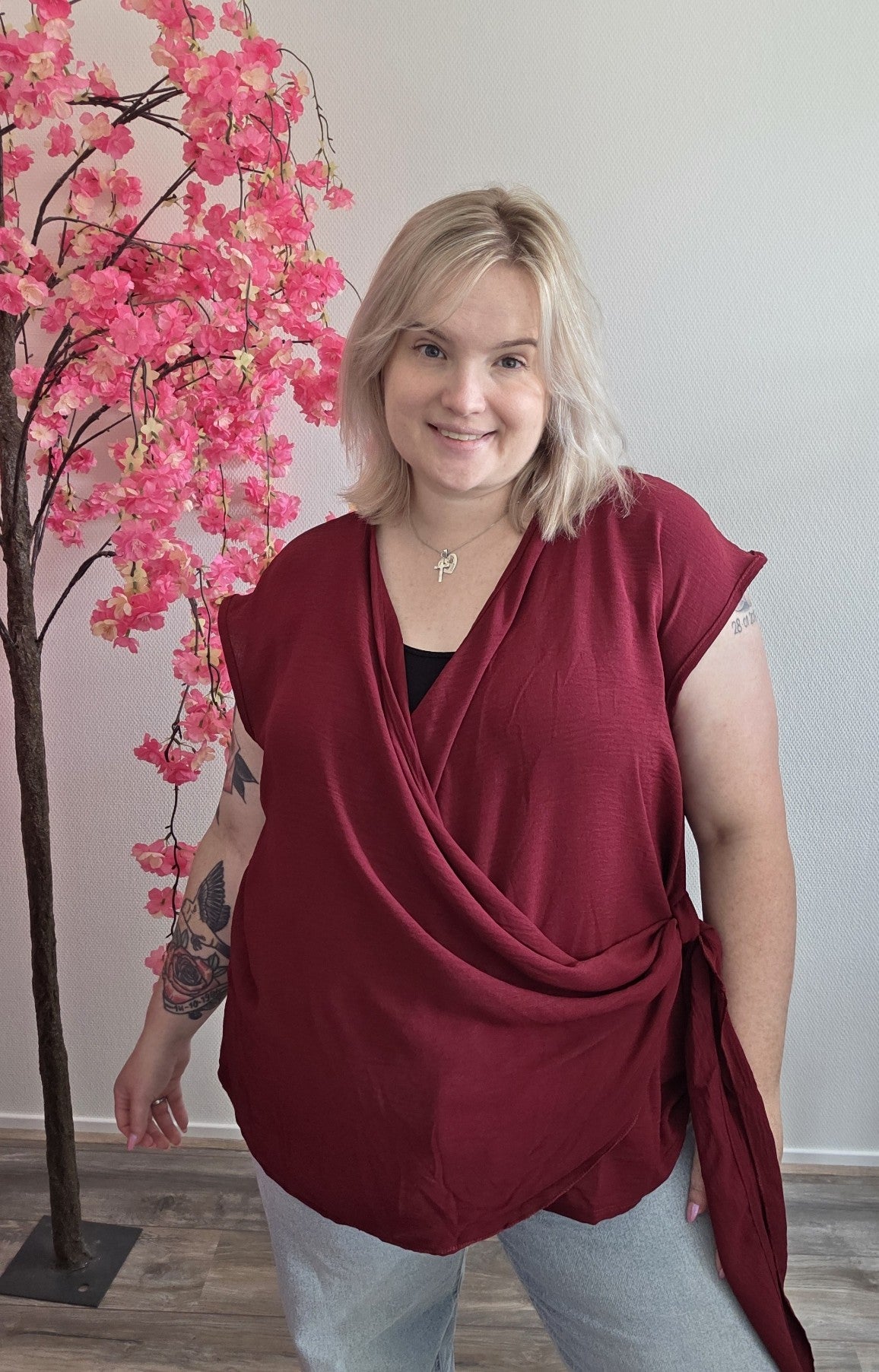 Wrap Tee (In 4 kleuren)