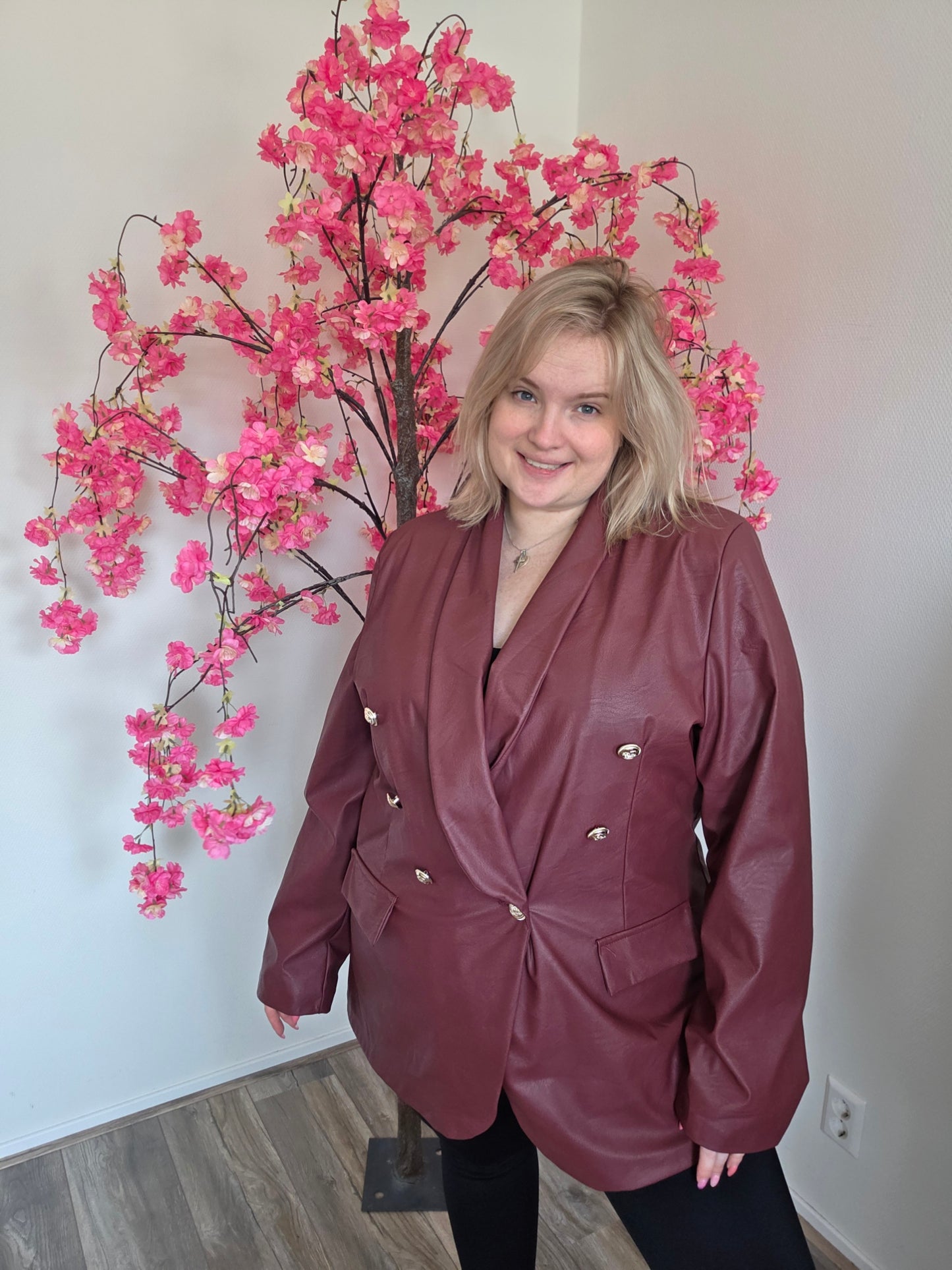 PU Leren Blazer (in 2 Kleuren)