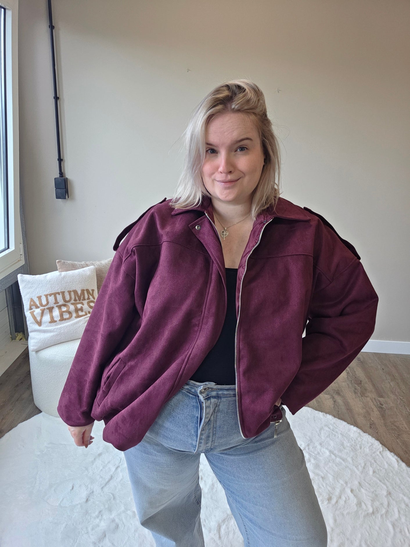 Suède Jacket (in 4 Kleuren)
