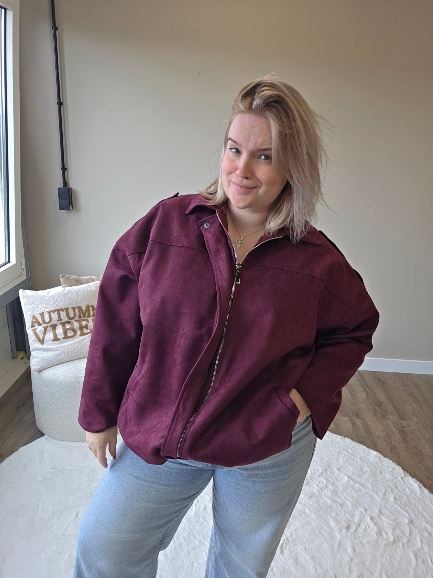 Suède Jacket (in 4 Kleuren)