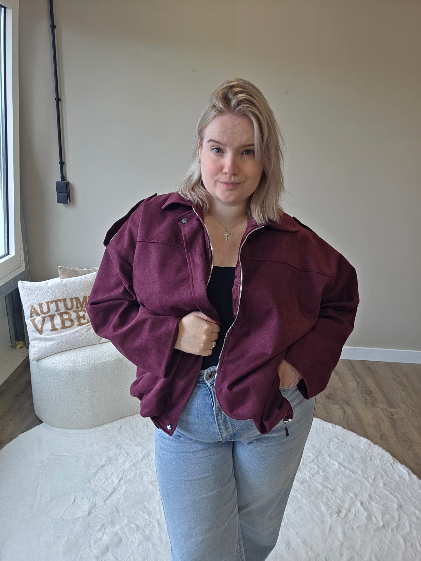 Suède Jacket (in 4 Kleuren)