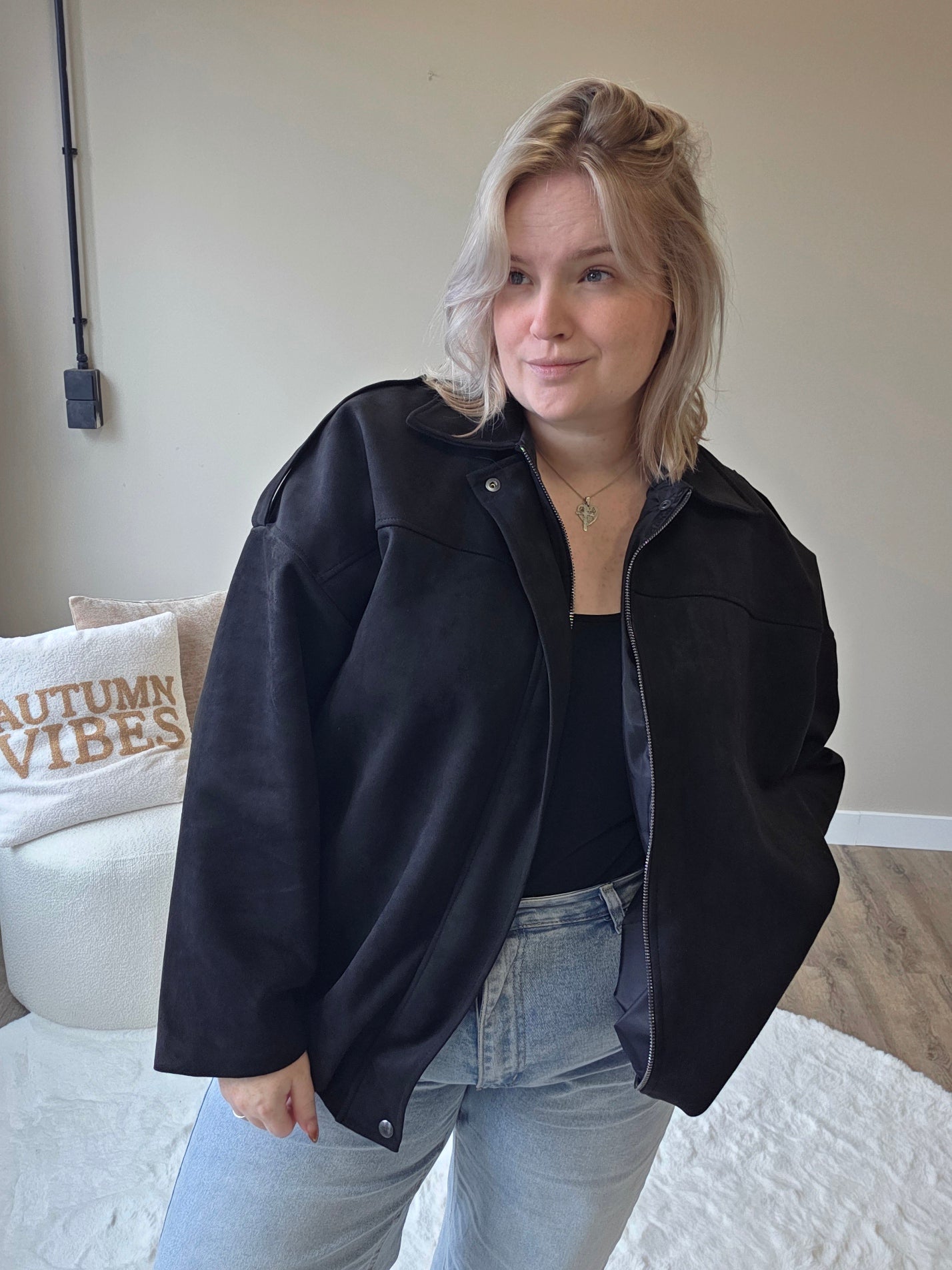 Suède Jacket (in 4 Kleuren)