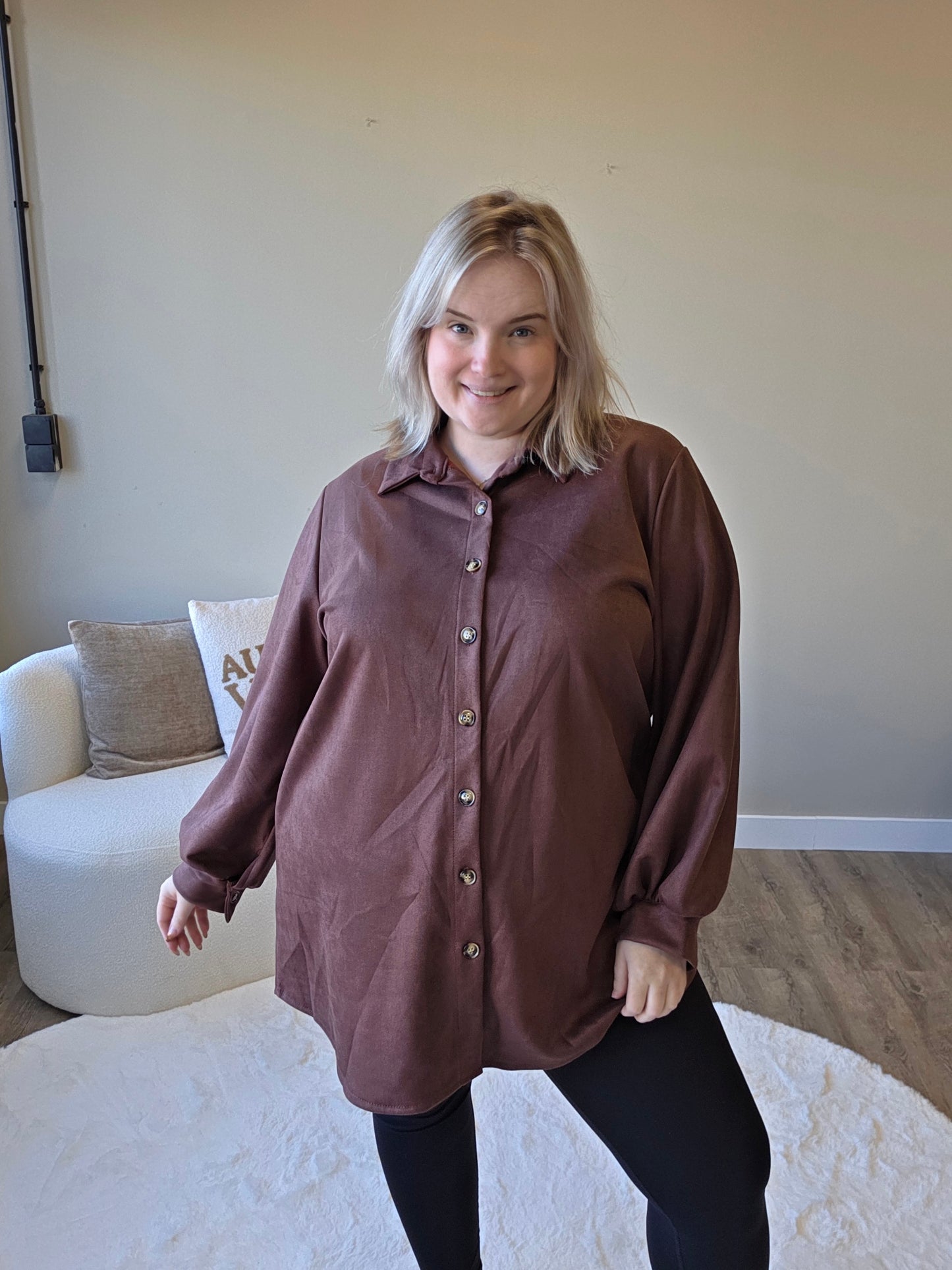 Suede Blouse (In 3 Kleuren)