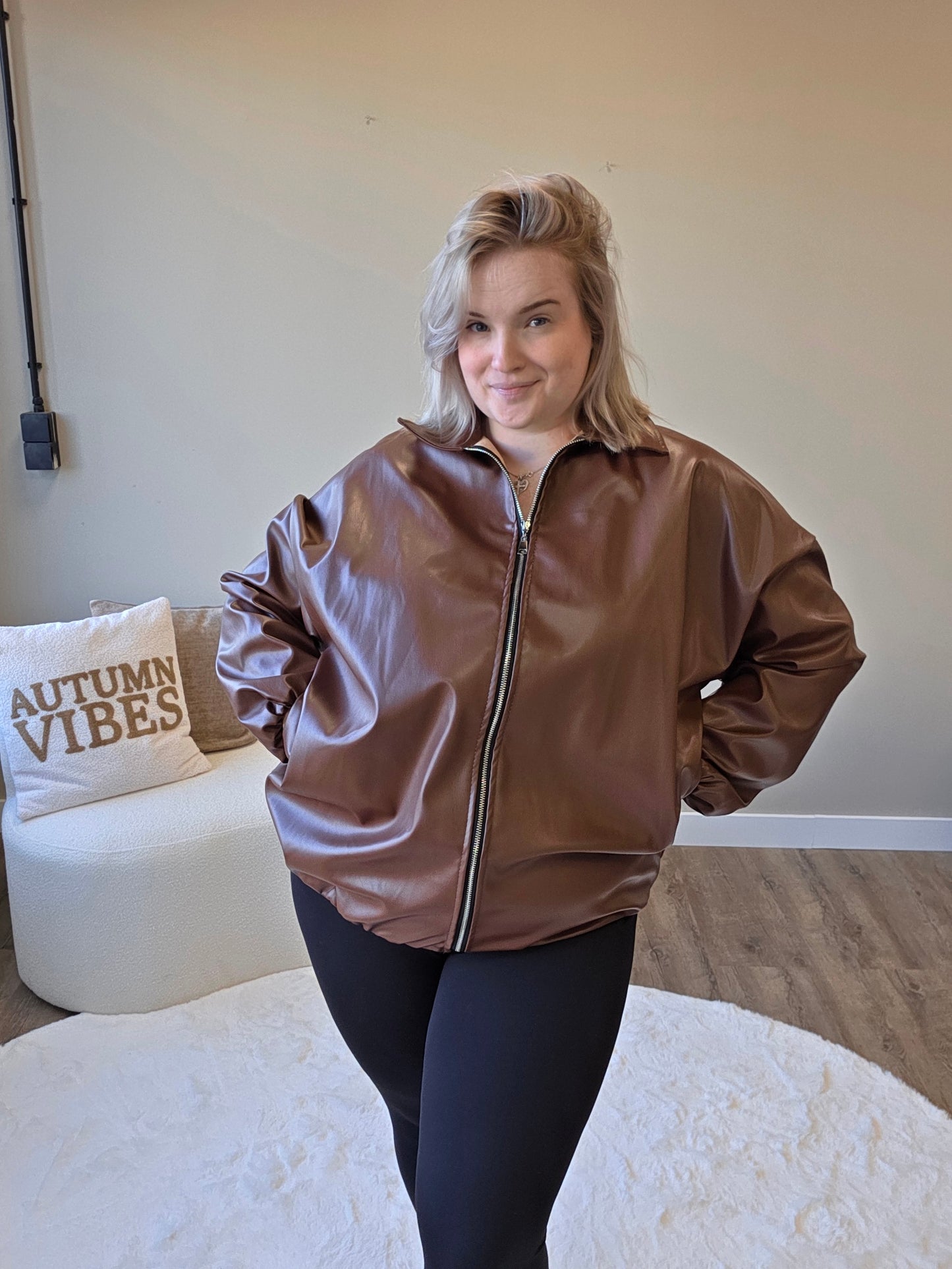 Leather Bomber Jackets (In 2 kleuren)