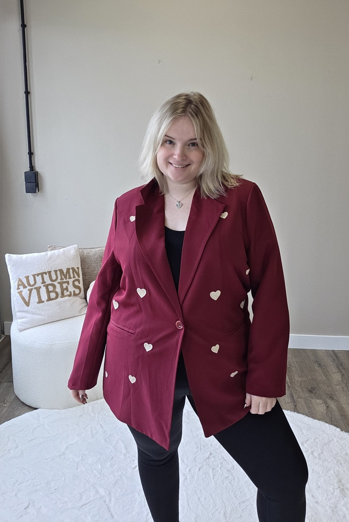 Hartjes Blazer (In 2 kleuren)