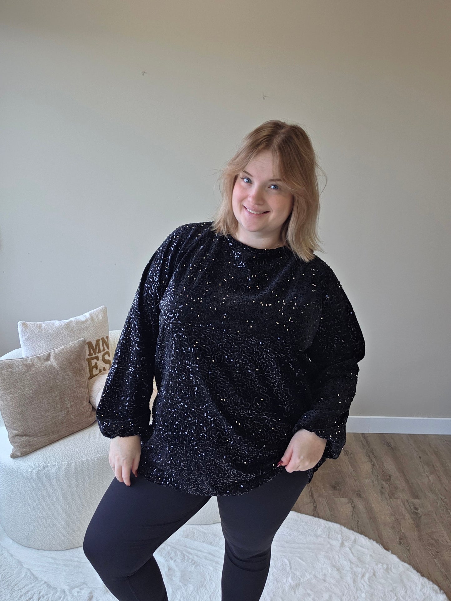 Pailletten Top (in 3 kleuren)