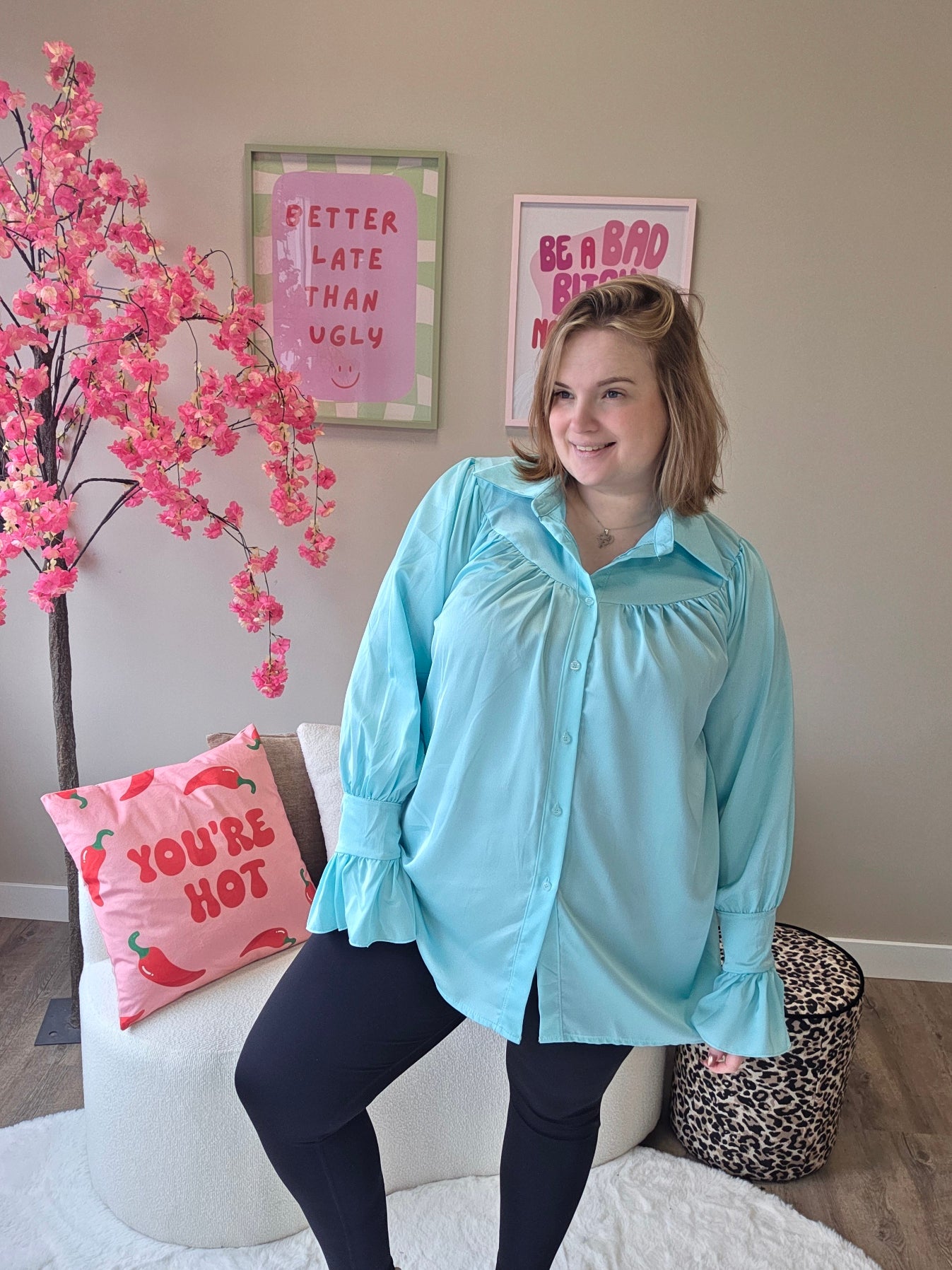 Shiny Blouses (In 4 kleuren)