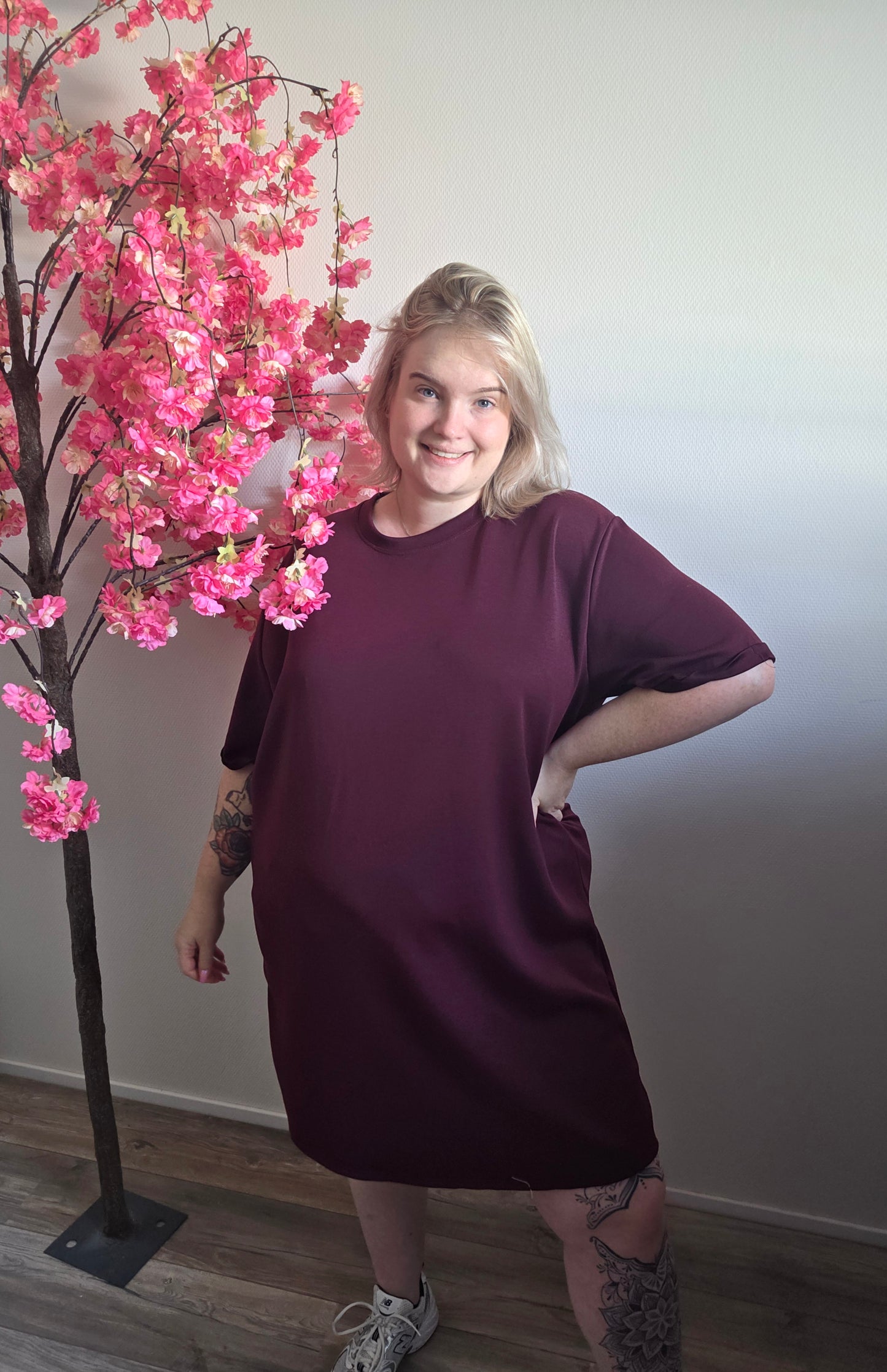 T-Shirt Dress met riem (In 5 kleuren)