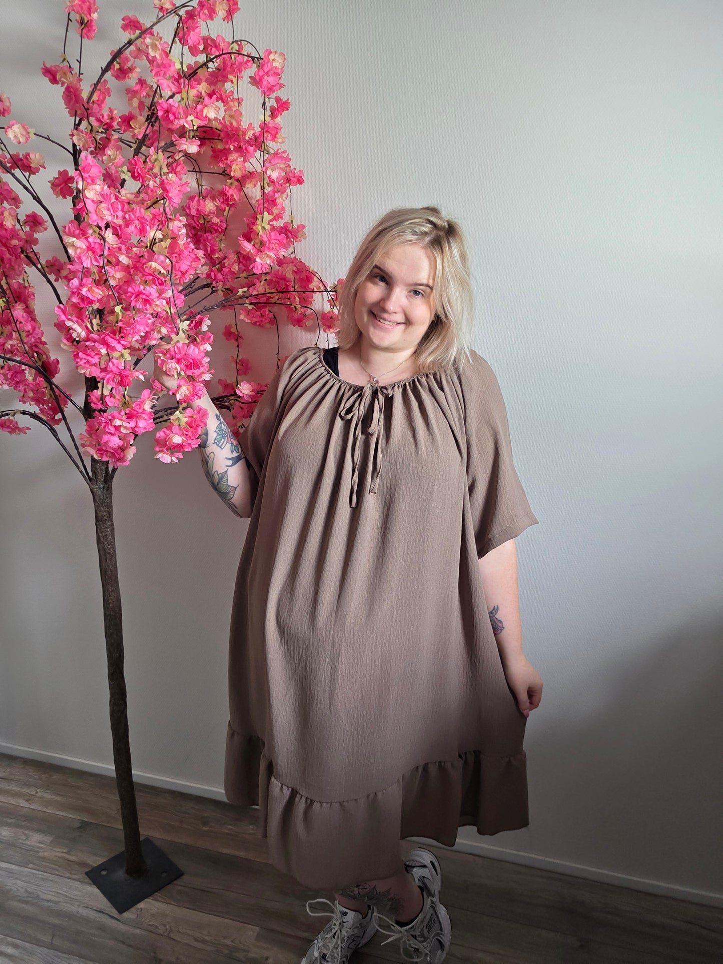 Off Shoulde print Dress (In 5 kleuren)