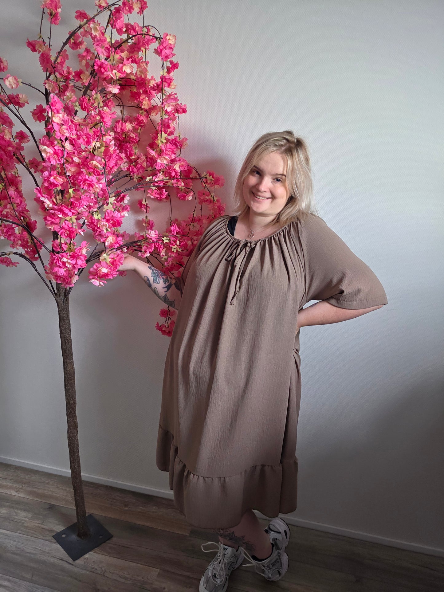 Off Shoulde print Dress (In 5 kleuren)