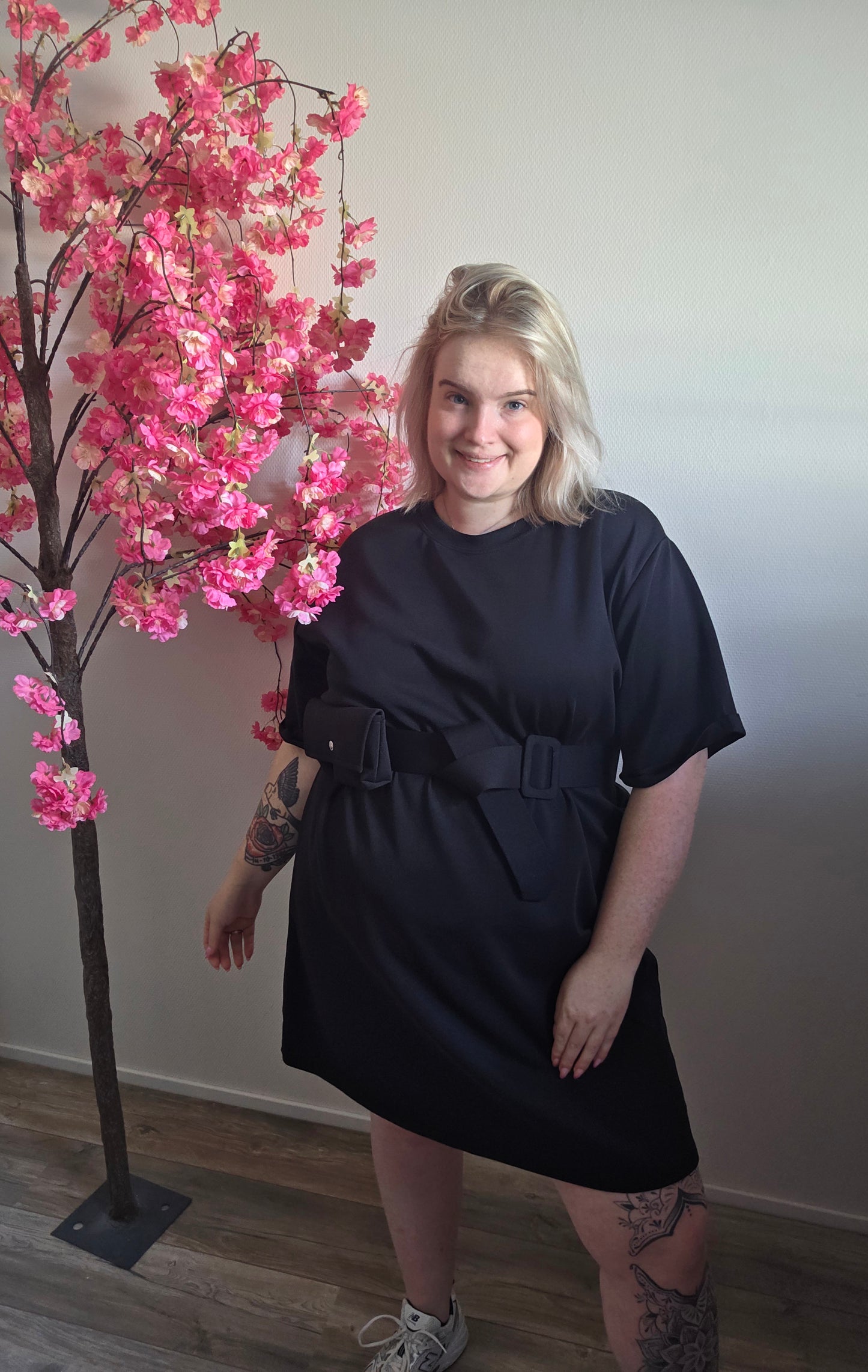 T-Shirt Dress met riem (In 5 kleuren)