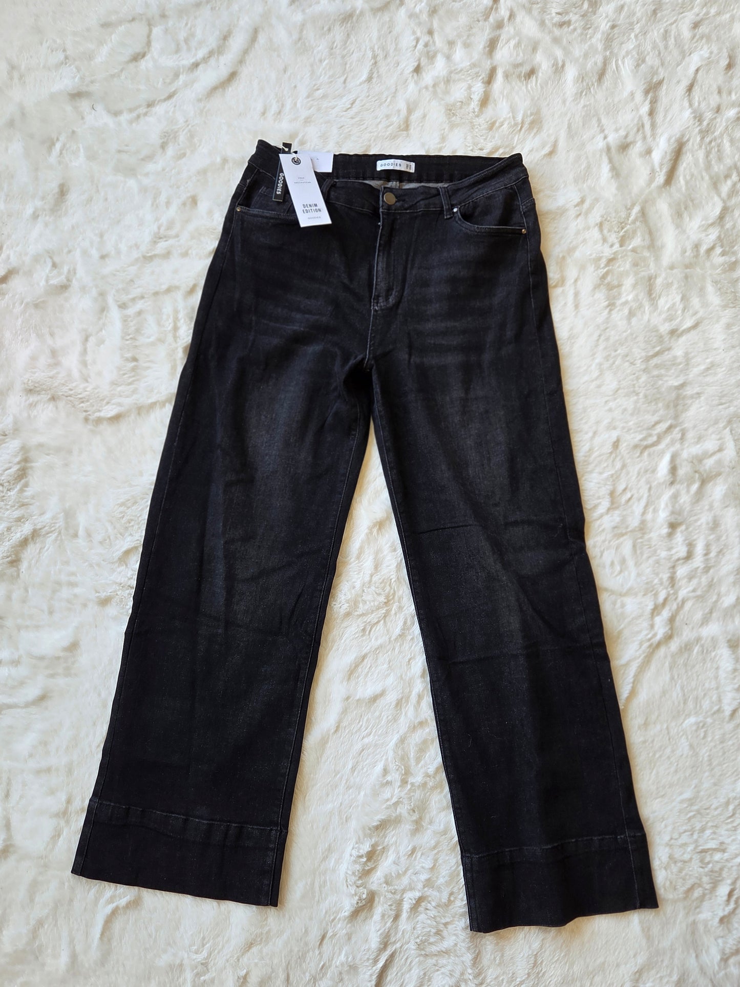 Goodies Dark Grey Wideleg Jeans | DJ2723