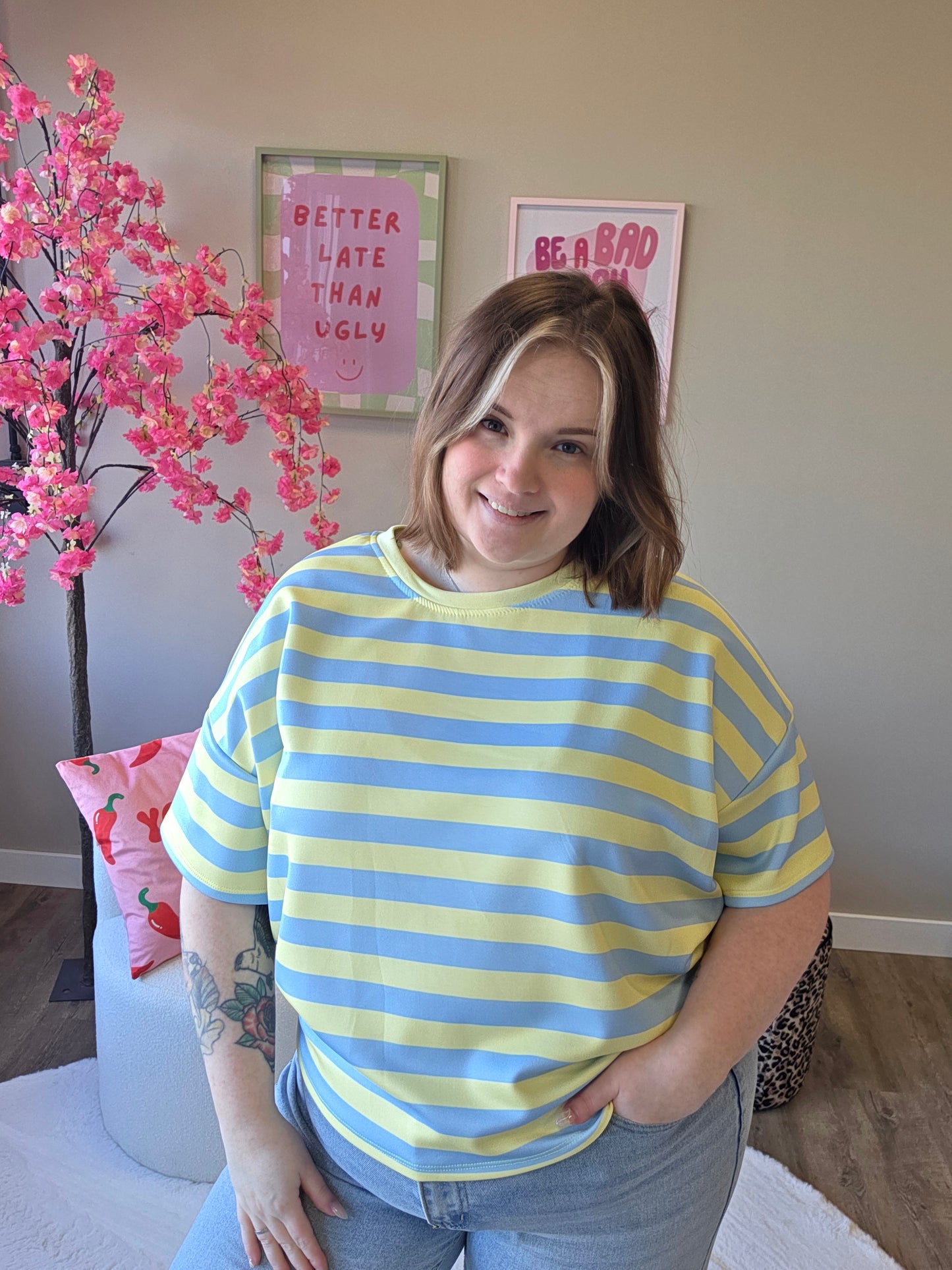 Small Striped MOOIJ Tee's (In 3 kleuren)