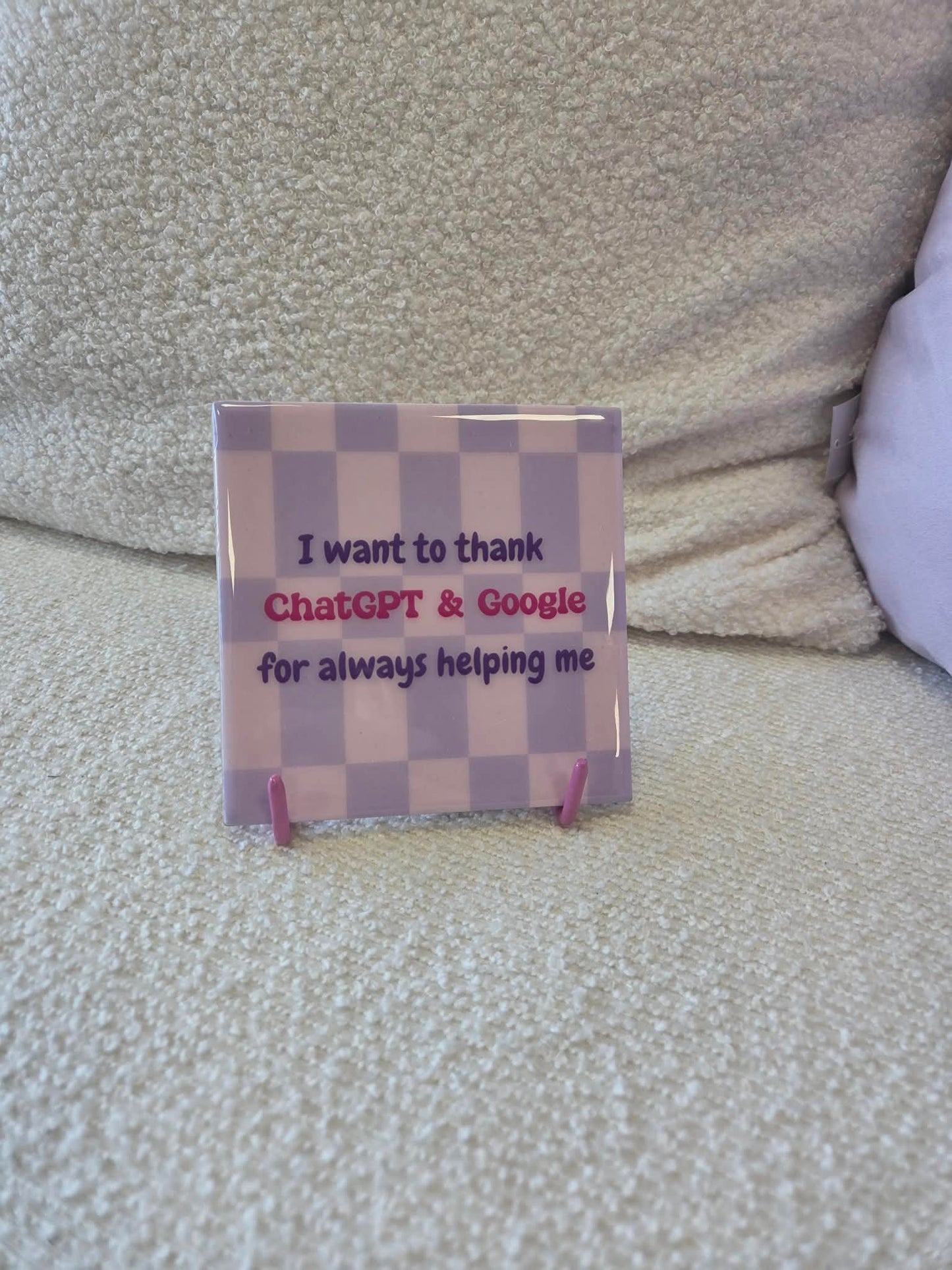 Tegeltje I want to thank