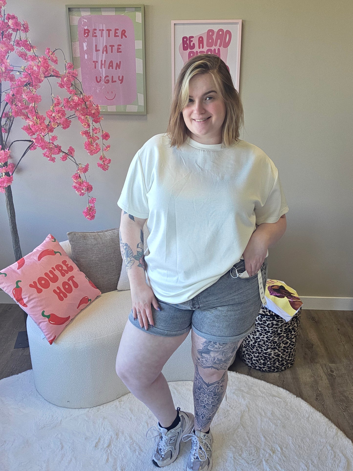 G-smack Grey Shorts | ZN058-2