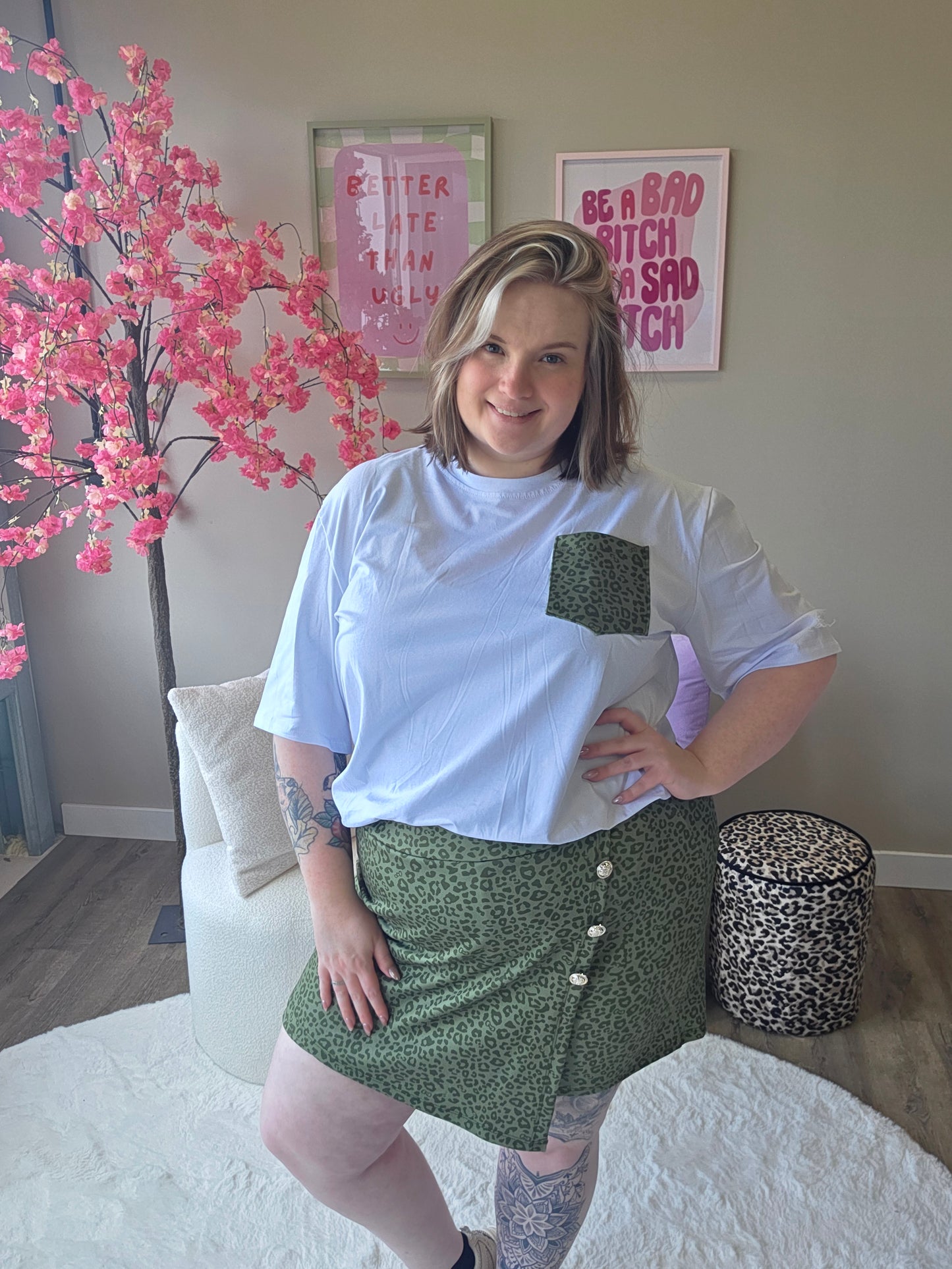 Panter Skort Setjes (In 4 kleuren)