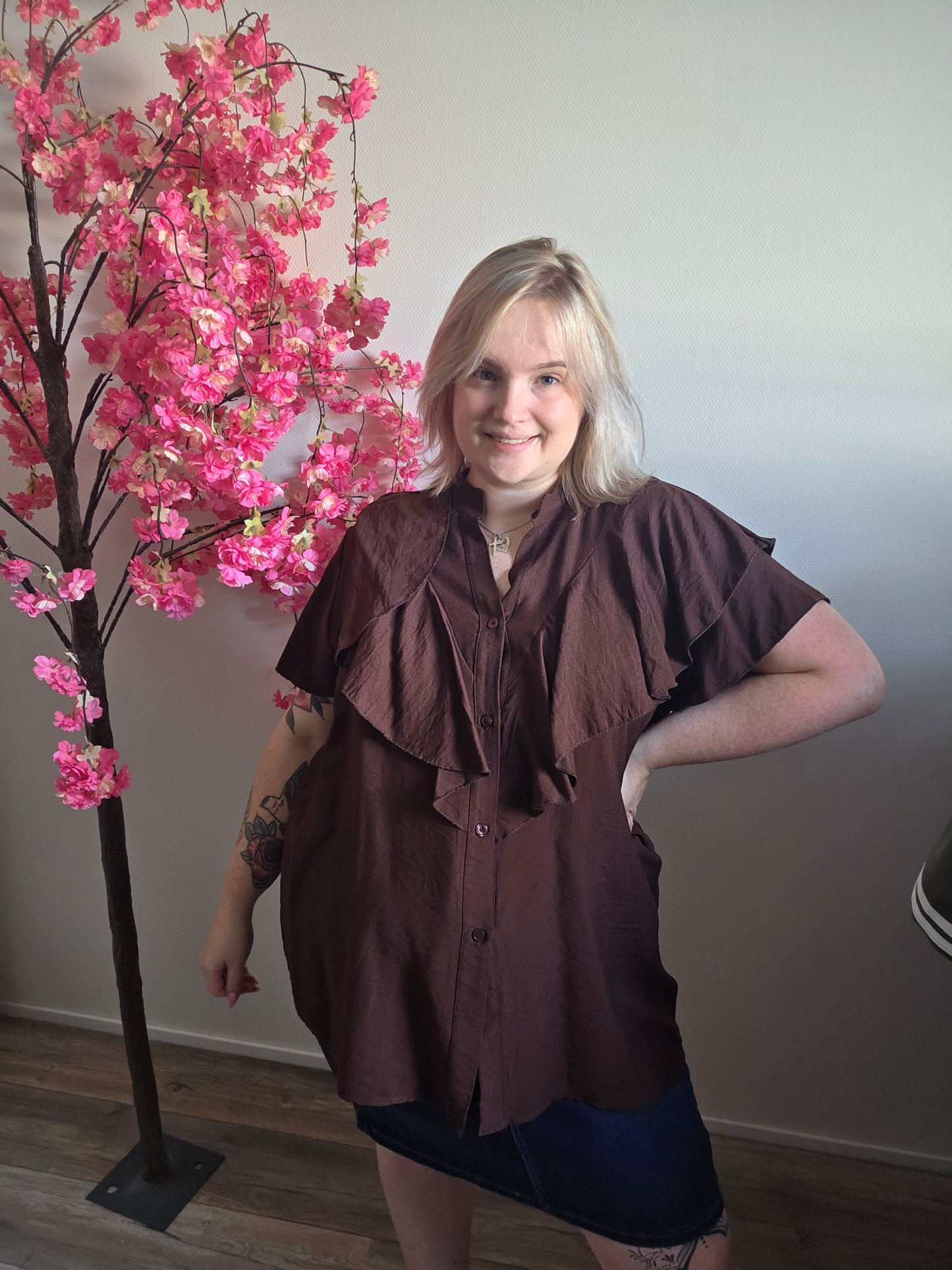 Ruffle Blouse (In 2 kleuren)