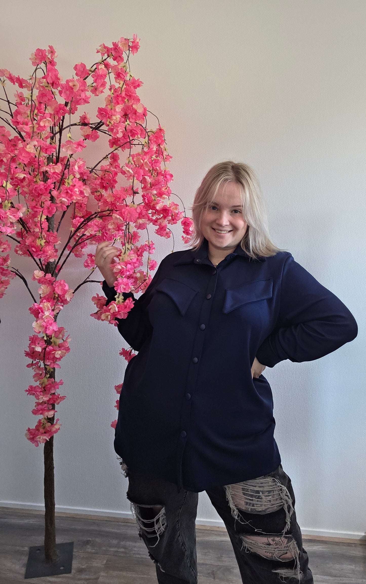 Drukknoop Blouse (In 4 kleuren)