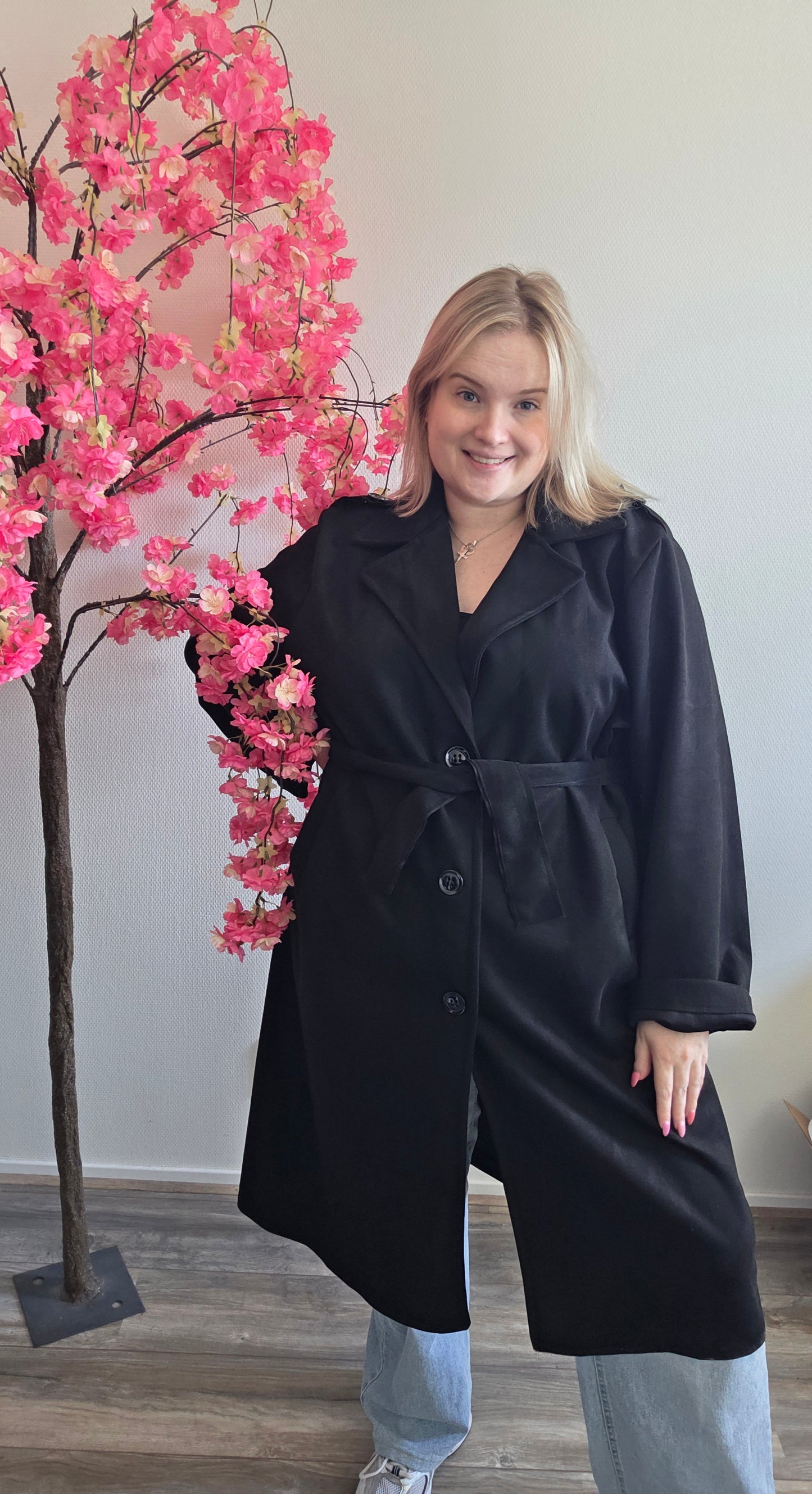Suede Look Trench (In 2 kleuren)