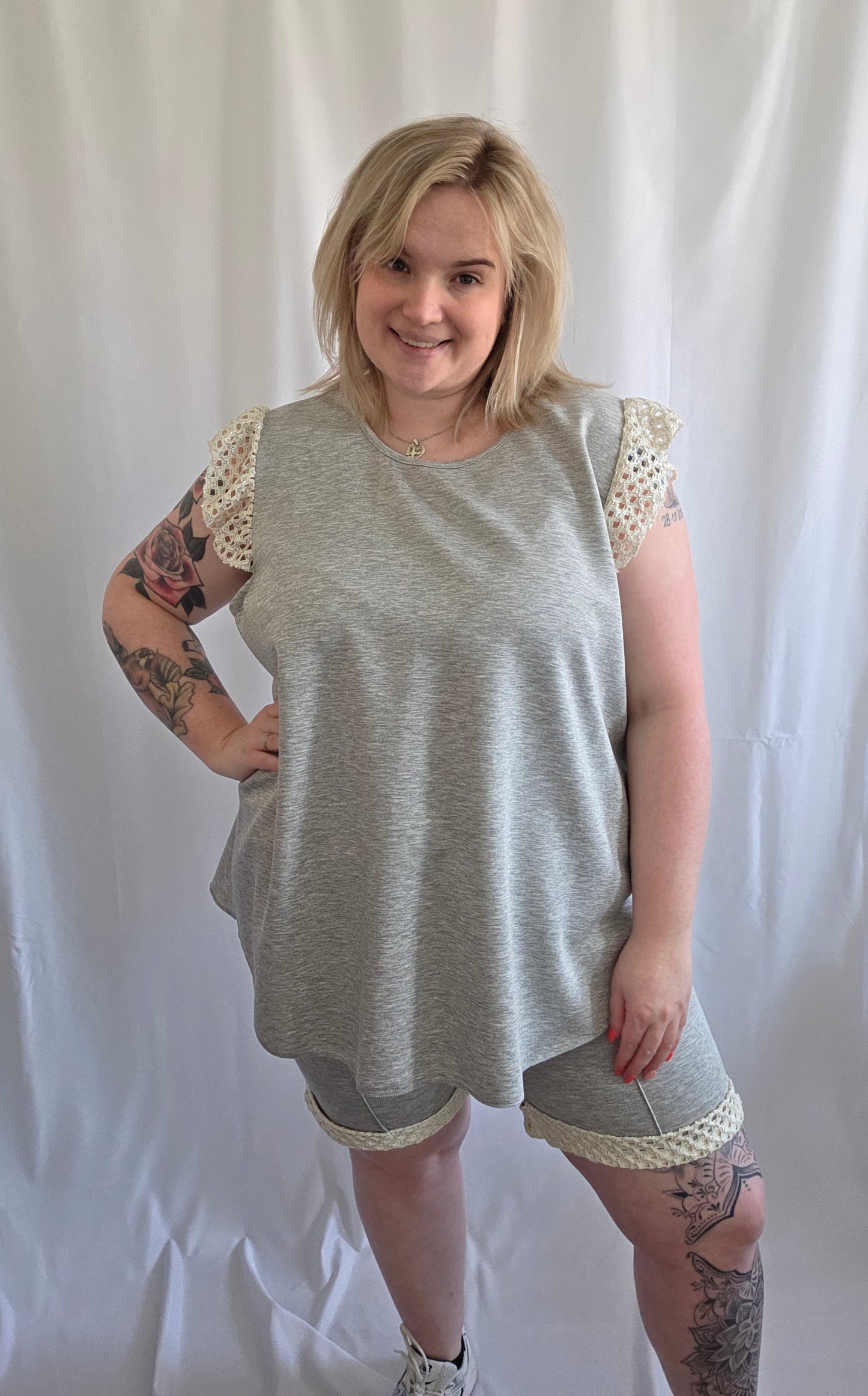 2 Piece Set met kant (In 2 kleuren)