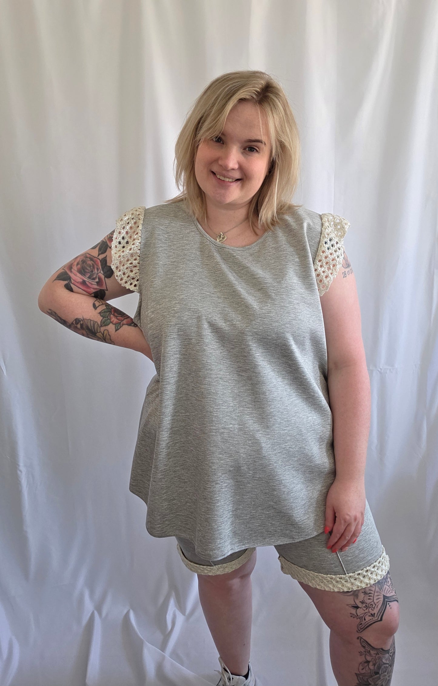 2 Piece Set met kant (In 2 kleuren)