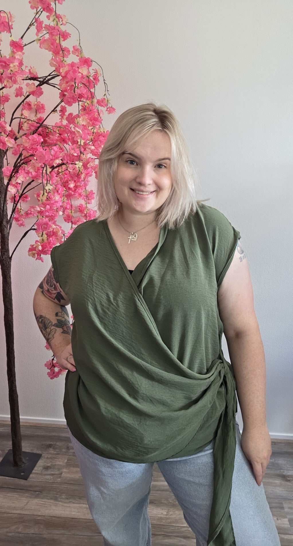 Wrap Tee (In 4 kleuren)
