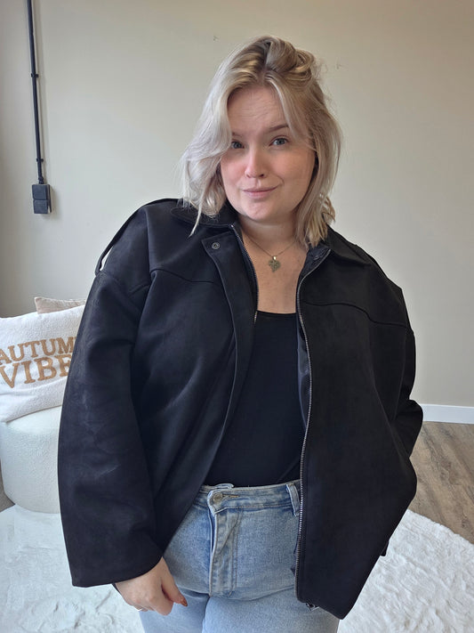 Suède Jacket (in 4 Kleuren)