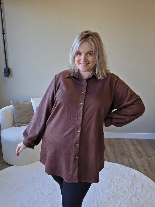 Suede Blouse (In 3 Kleuren)