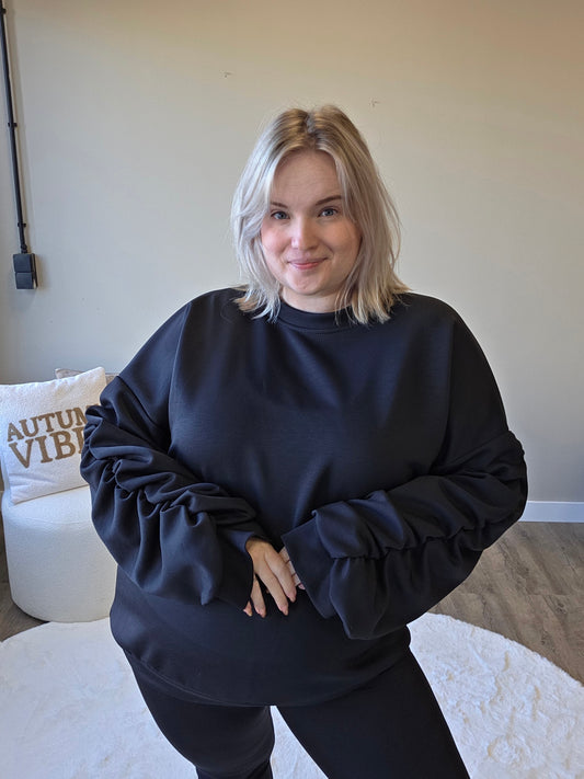 Sweaters Met Geplooide Mouw (In 3 kleuren)
