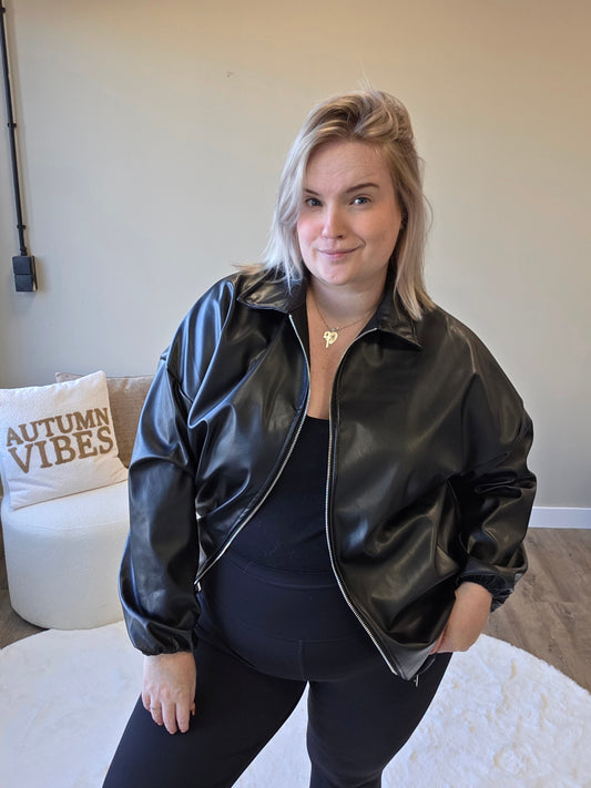 Leather Bomber Jackets (In 2 kleuren)