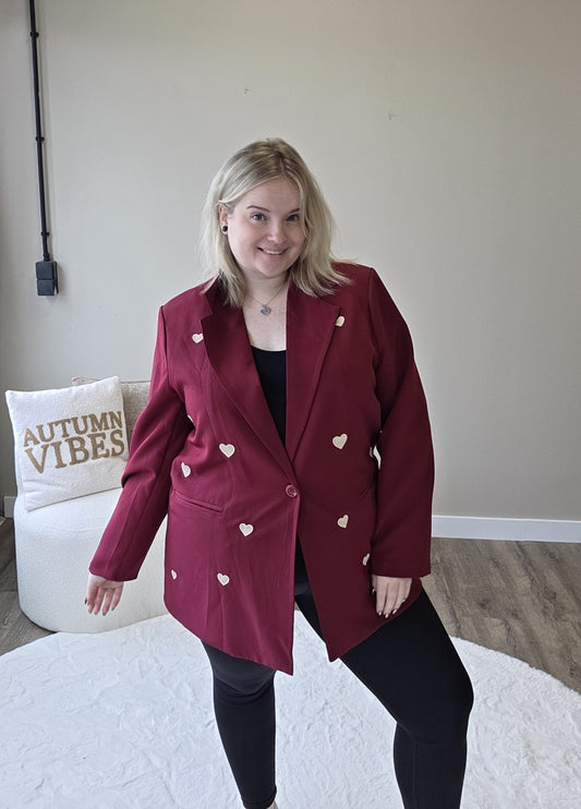 Hartjes Blazer (In 2 kleuren)