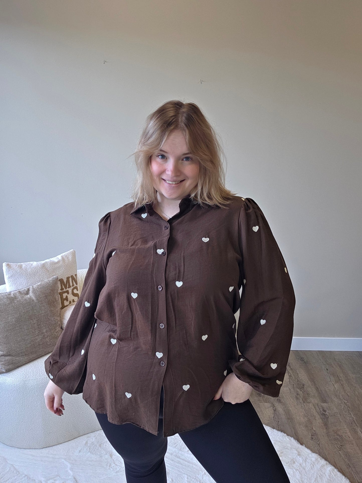 Hartjes Blouse (In 2 kleuren)