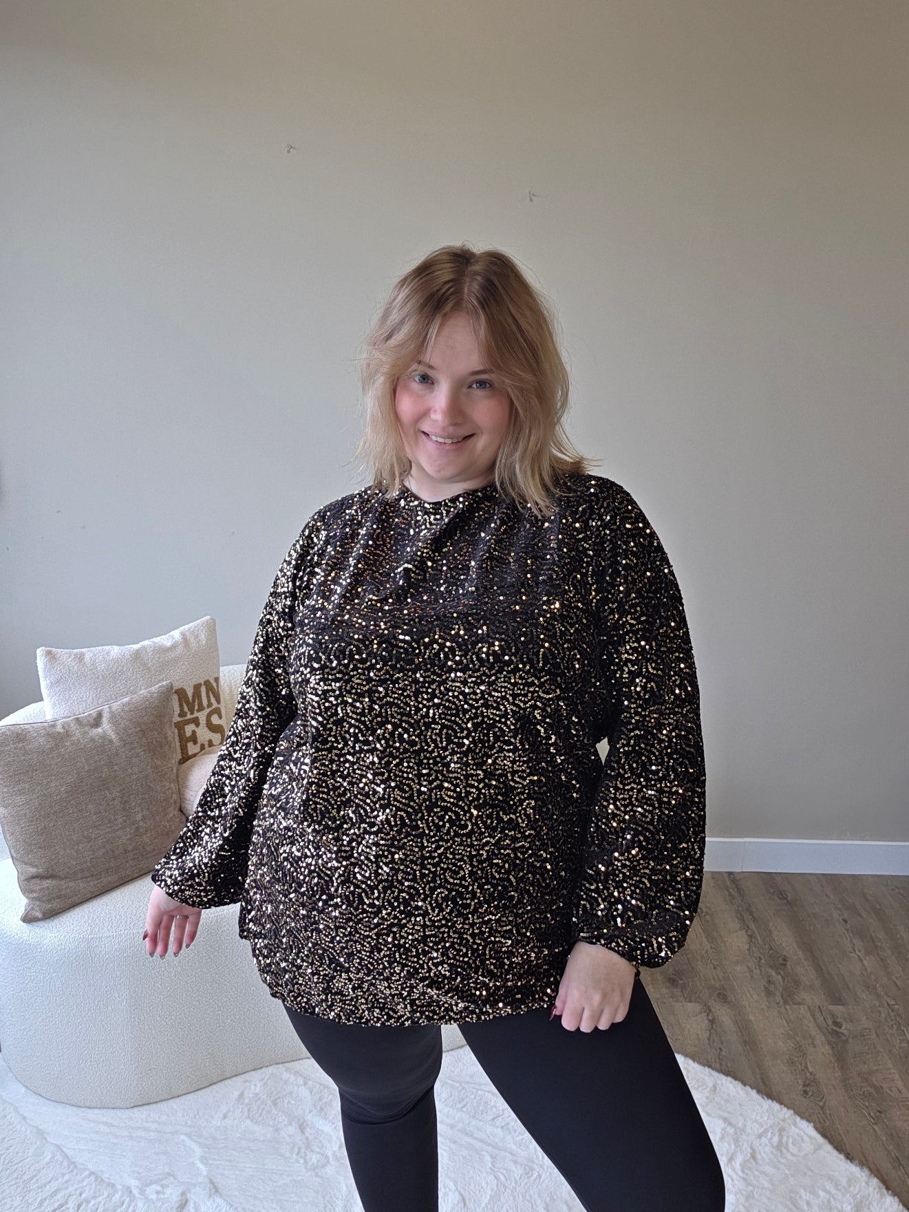 Pailletten Top (in 3 kleuren)