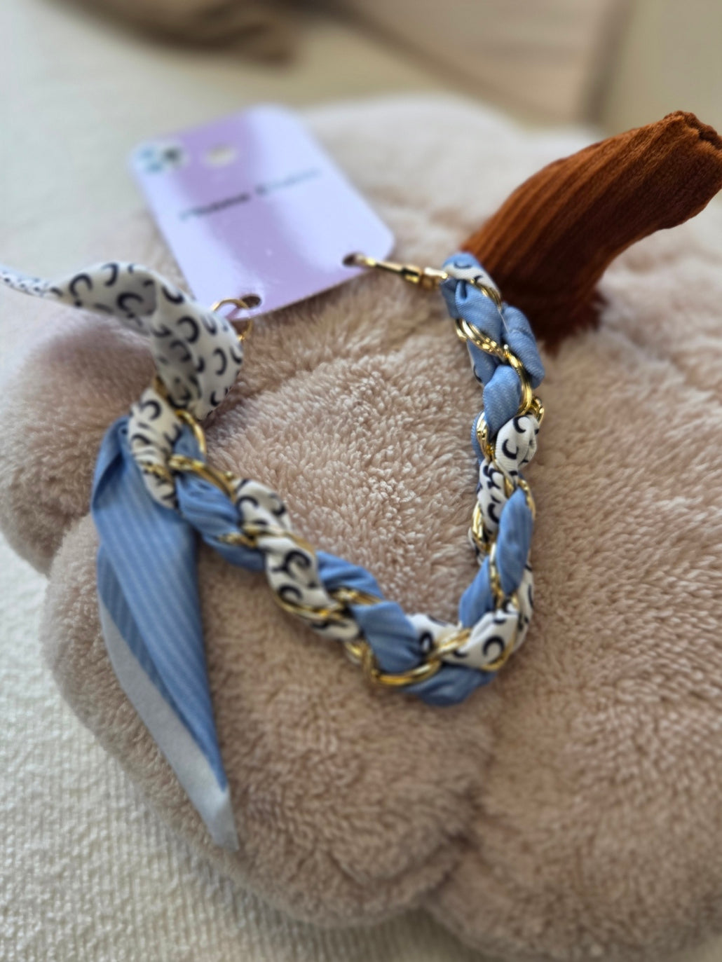 Phone Chain Skarf Blue