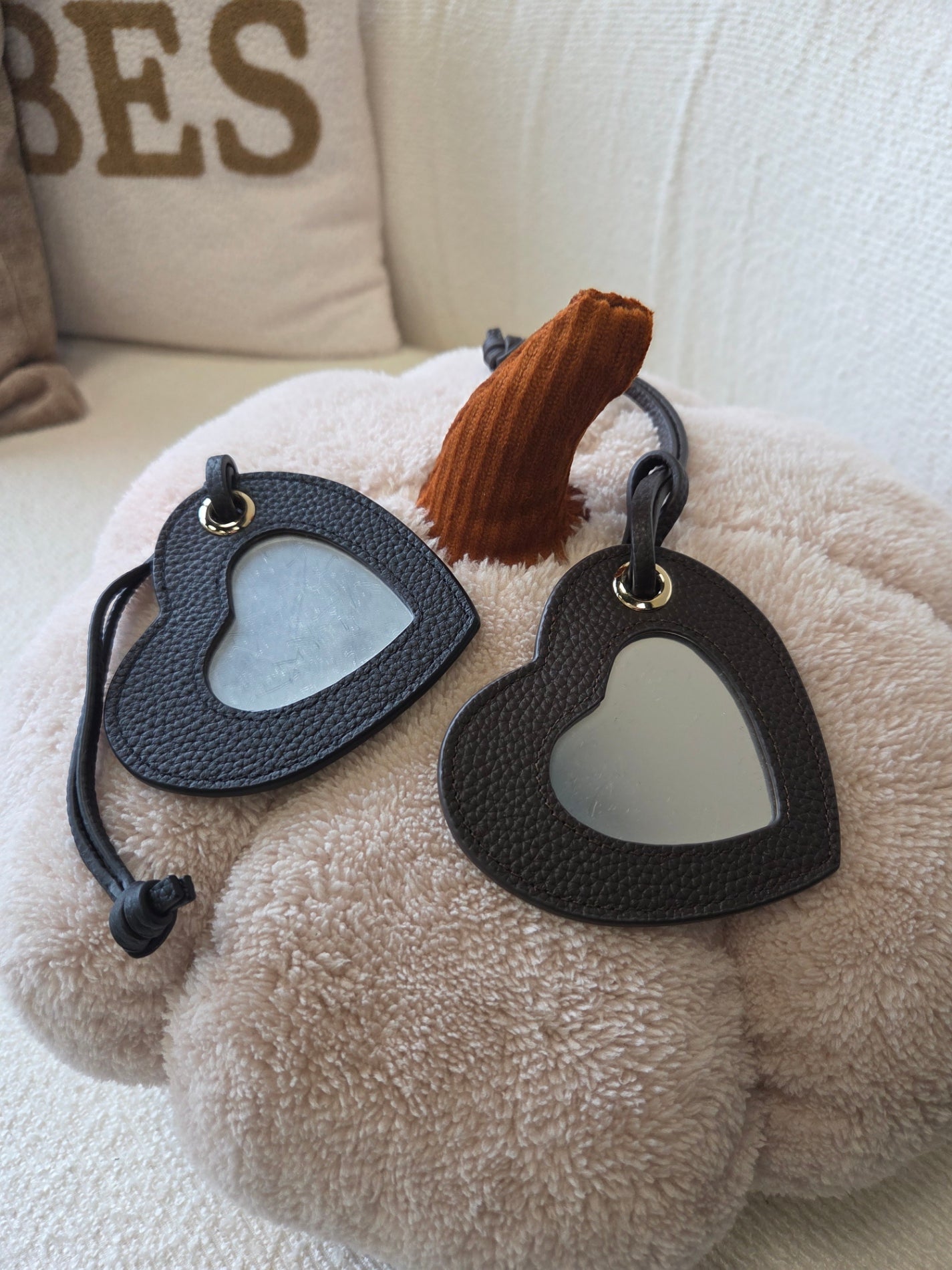 Bag Charm Mirror Heart (In 2 kleuren)