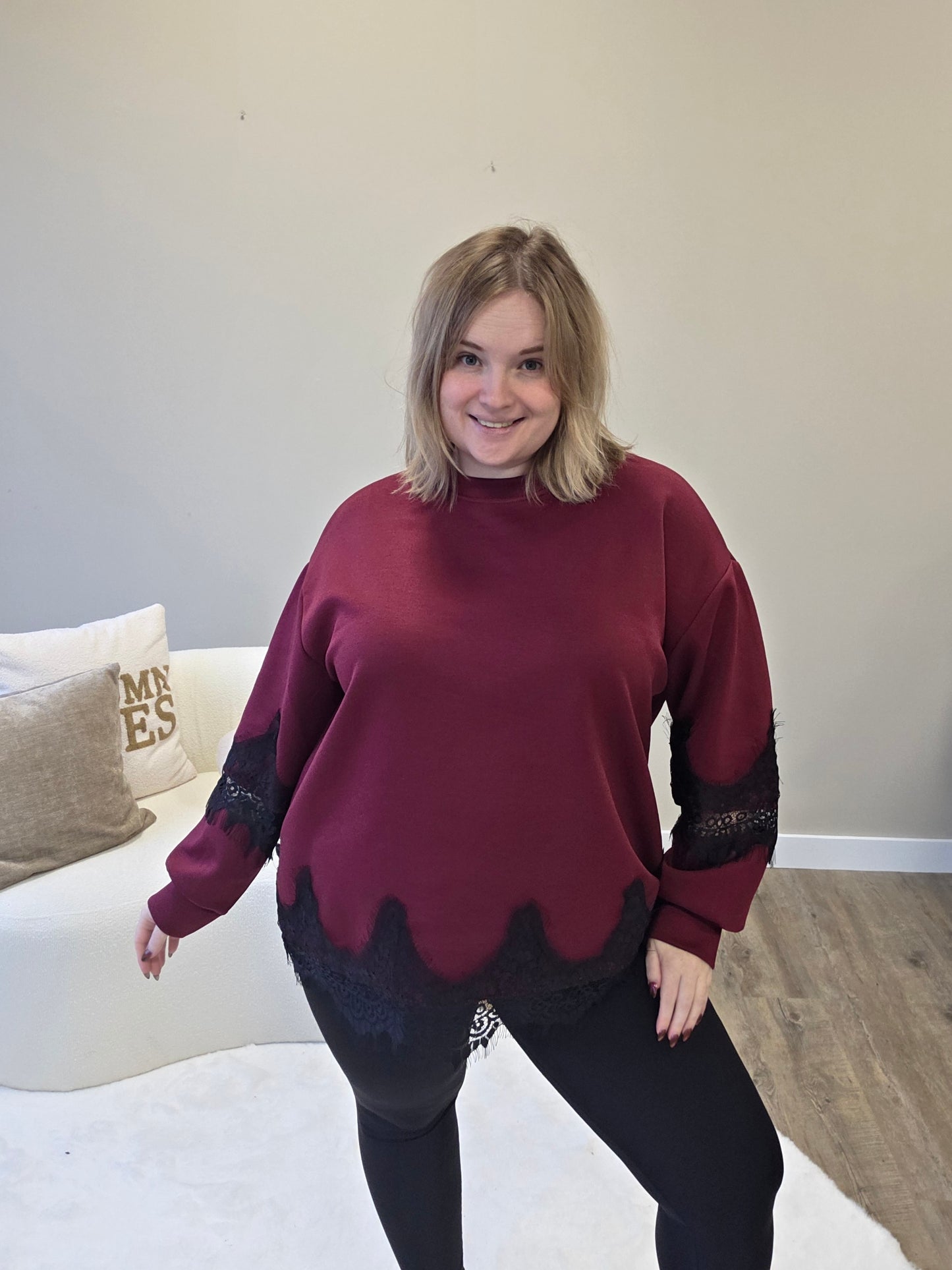 Trui Met Kant (In 3 kleuren)