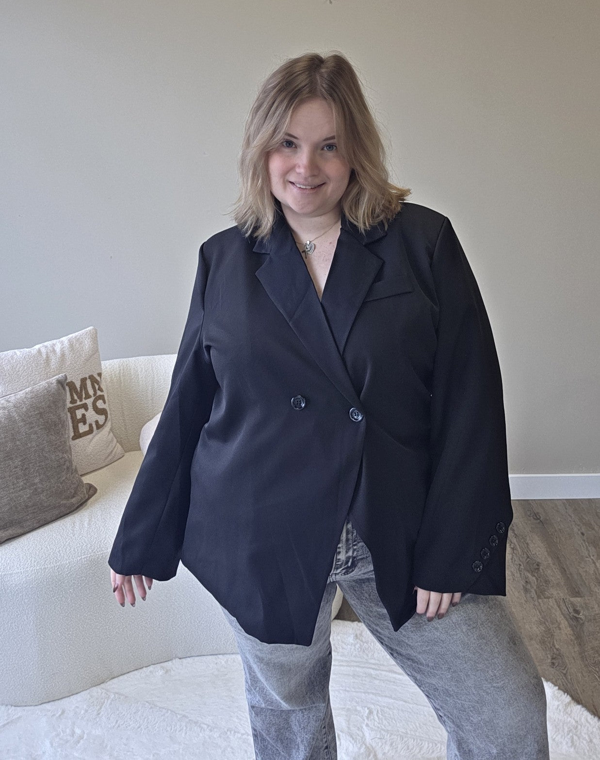 Basic knoop blazer (In 4 kleuren)