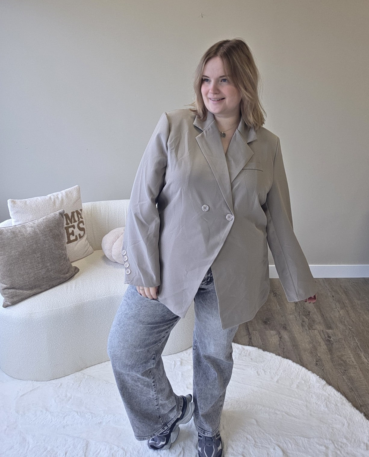 Basic knoop blazer (In 4 kleuren)