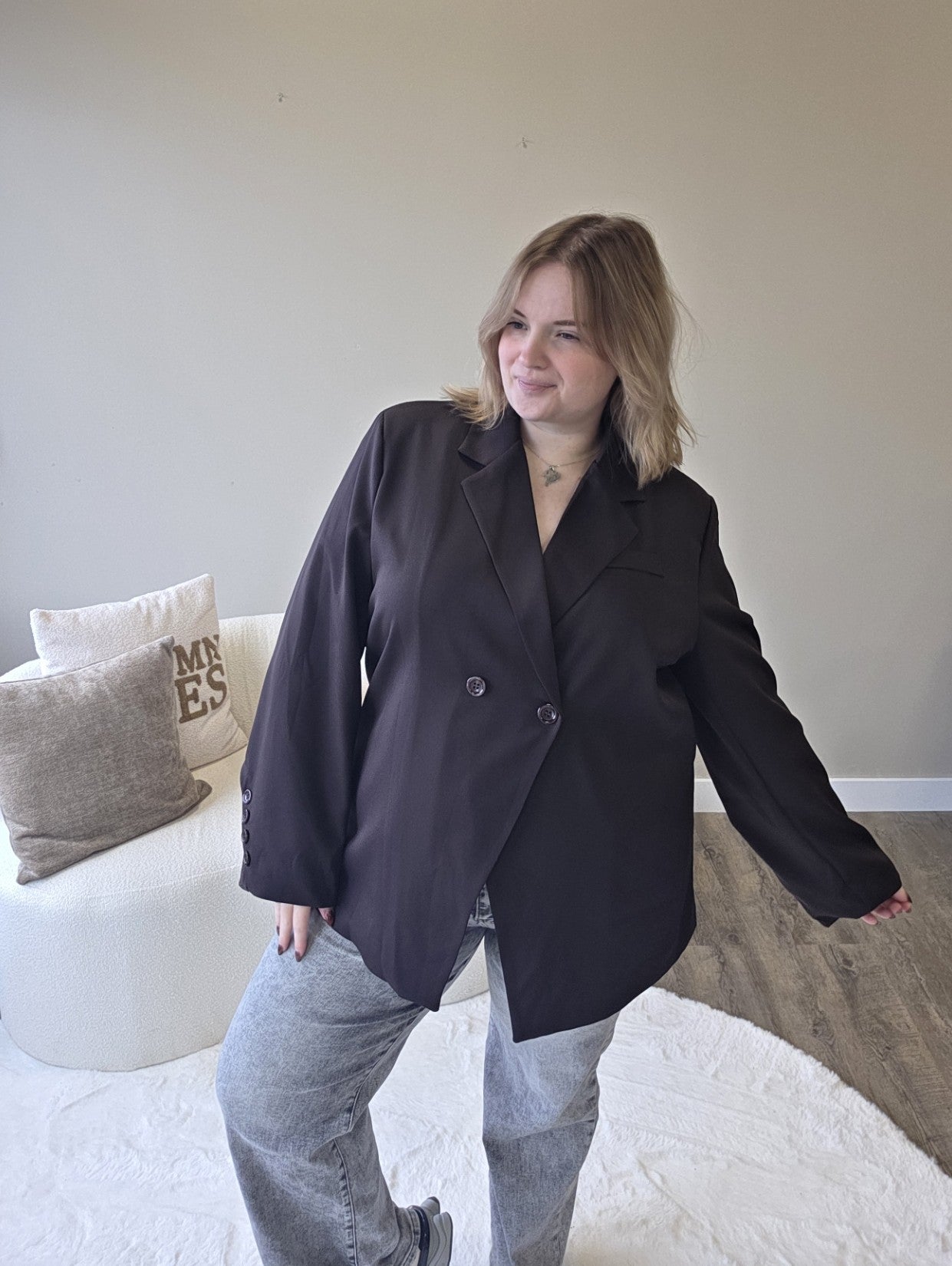 Basic knoop blazer (In 4 kleuren)