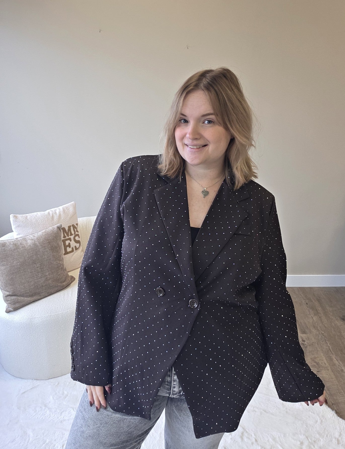Basic knoop blazer (In 4 kleuren)