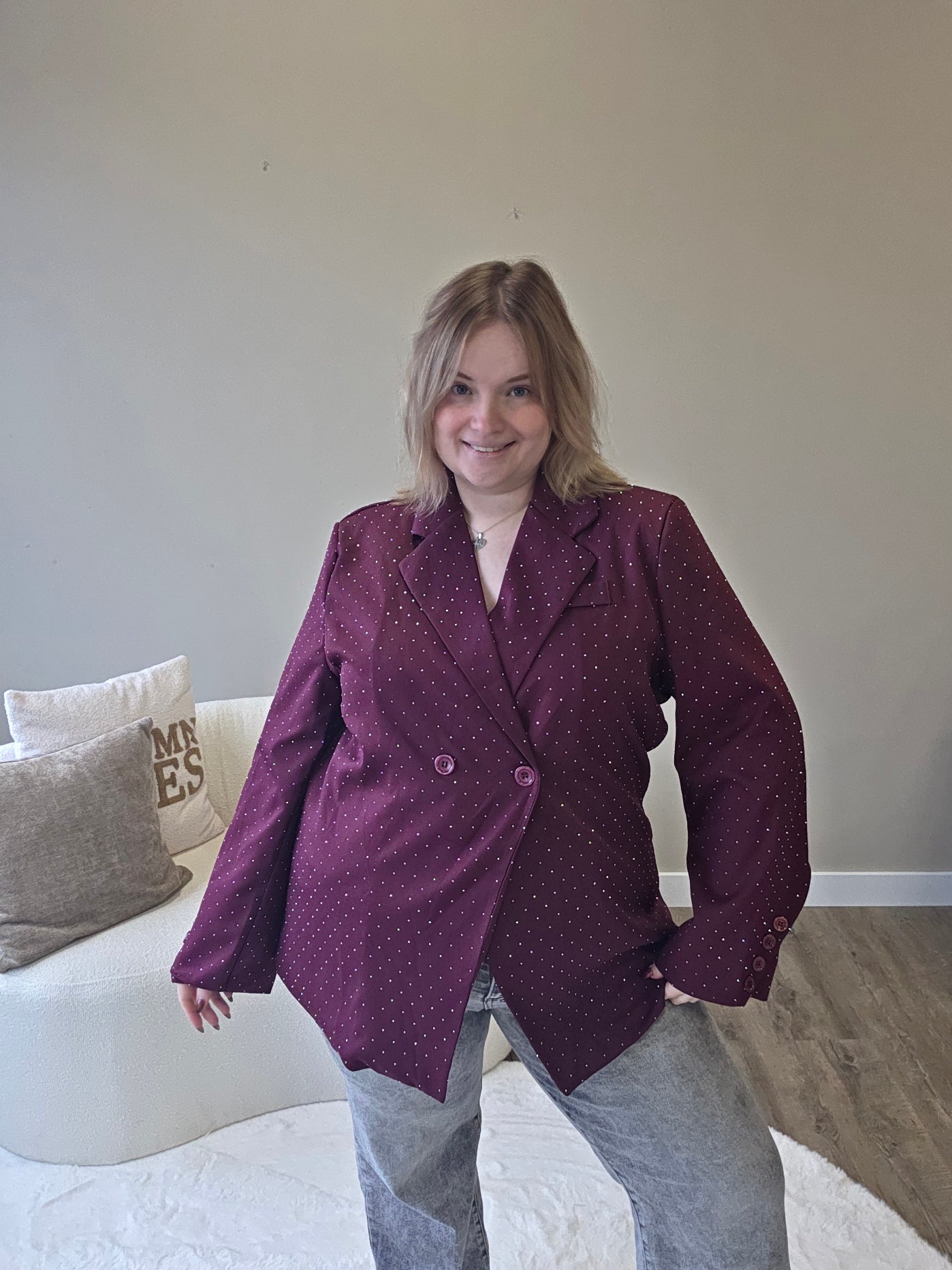 Basic Stras Blazer in (In 3 kleuren)