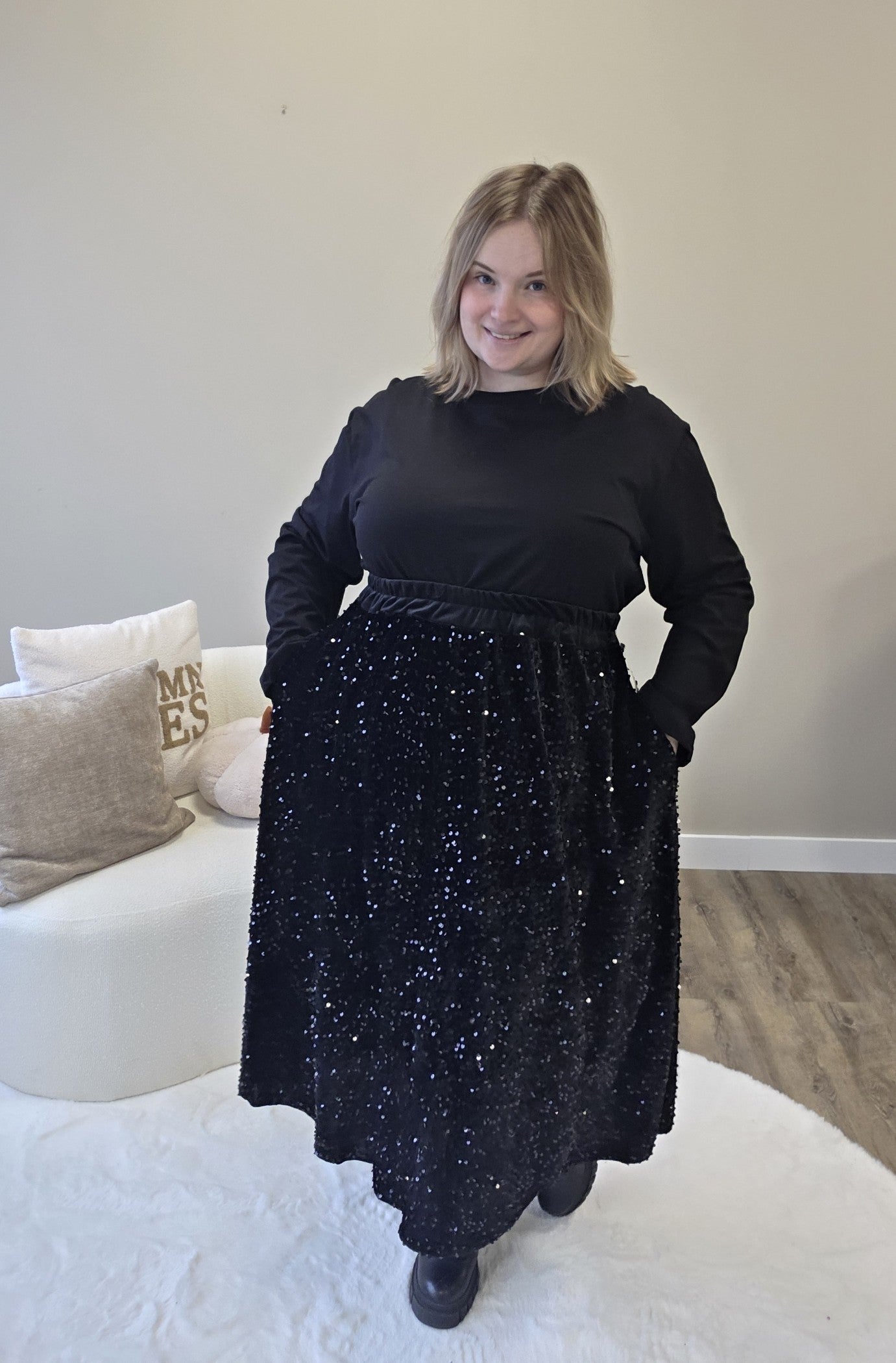 Pailletten Rok in 2 kleuren