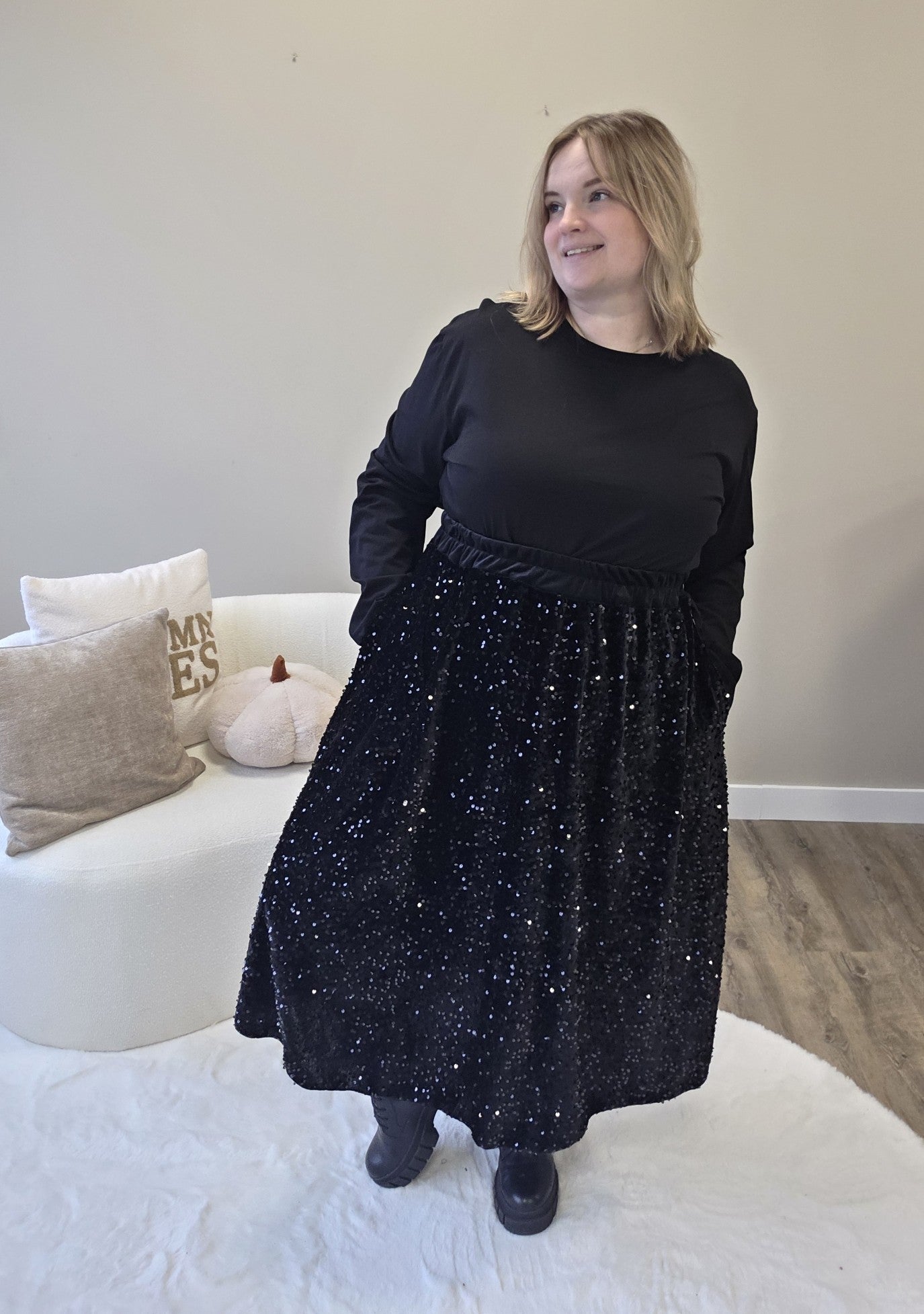 Pailletten Rok in 2 kleuren