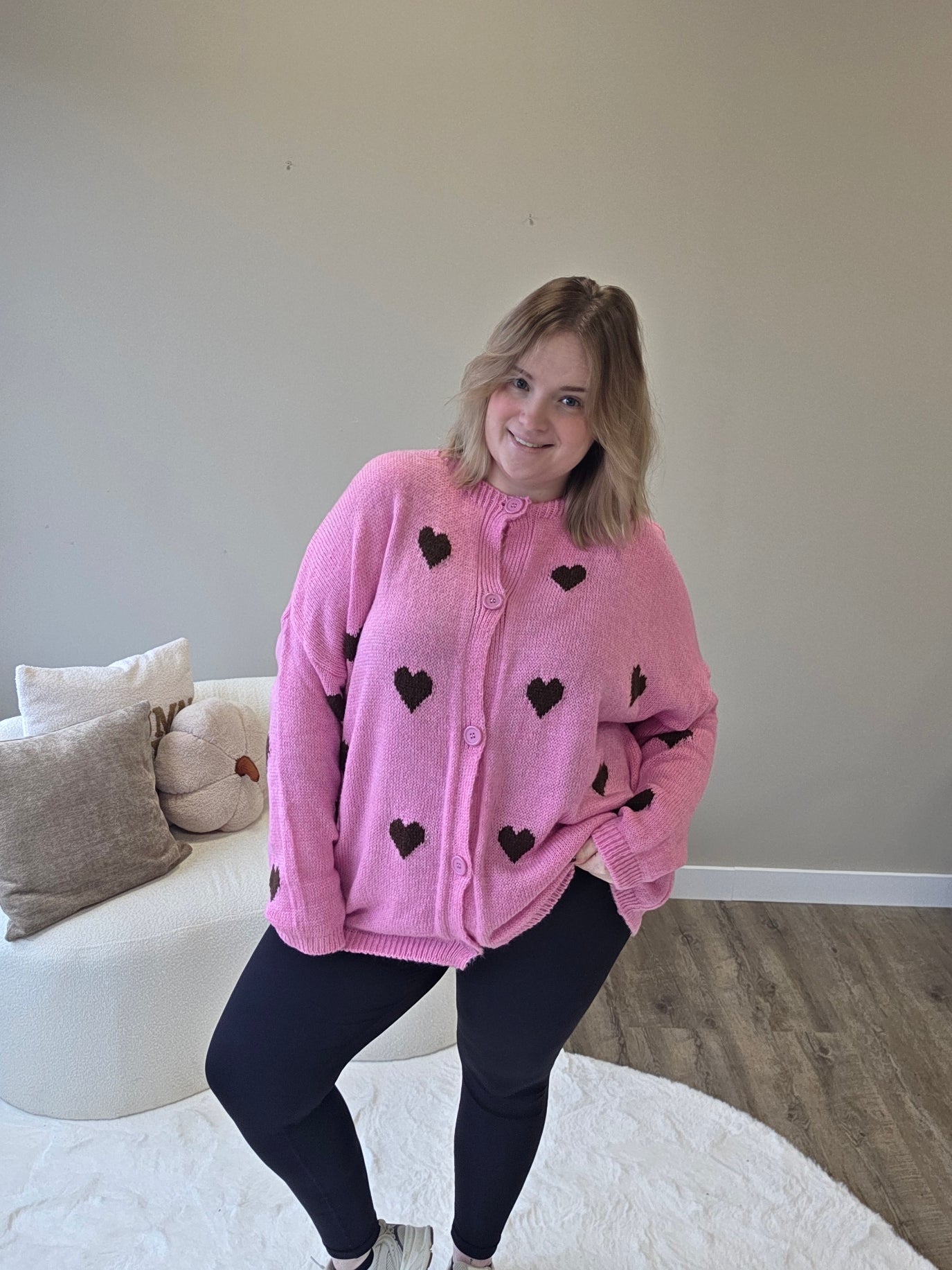 Hartjes Cardigan (In 2 kleuren)