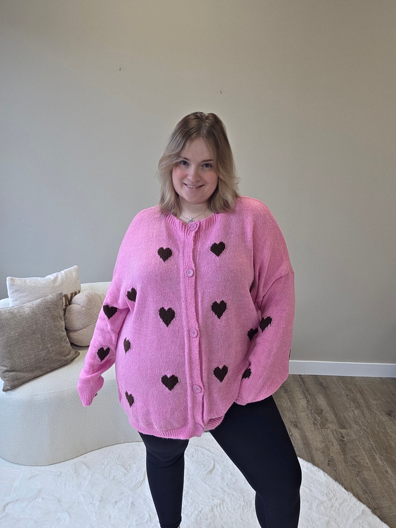 Hartjes Cardigan (In 2 kleuren)