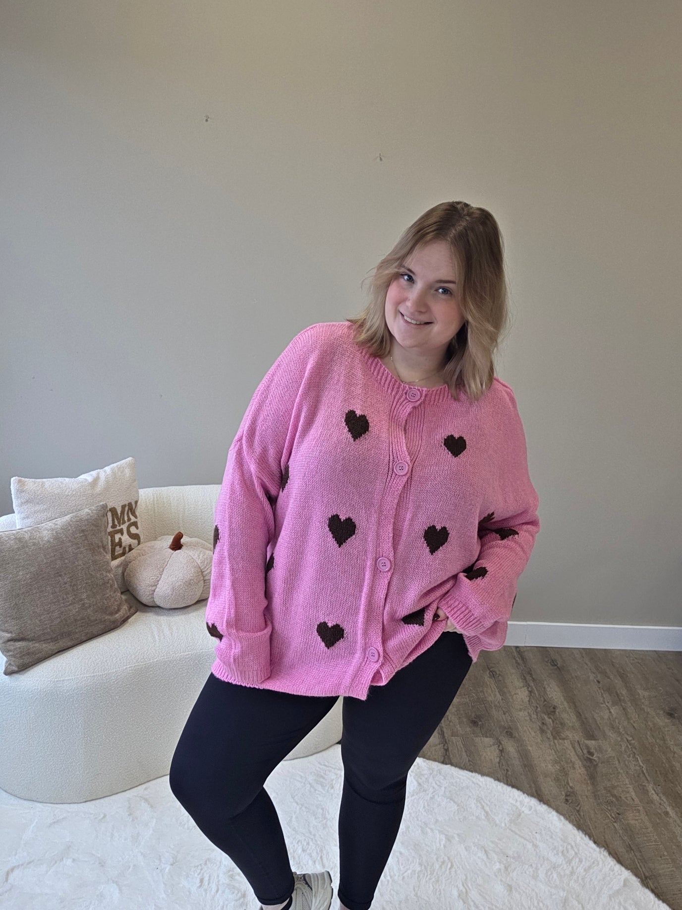 Hartjes Cardigan (In 2 kleuren)